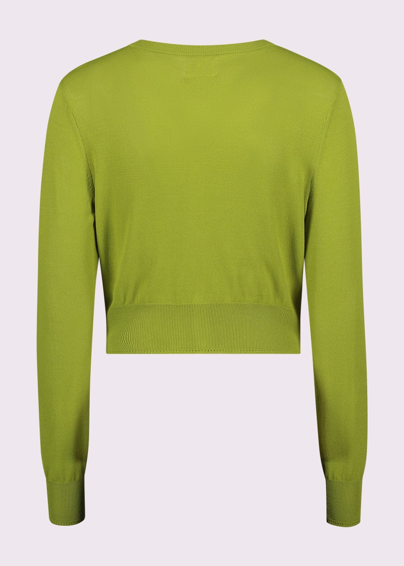 Cardigan donna verde con maniche lunghe
