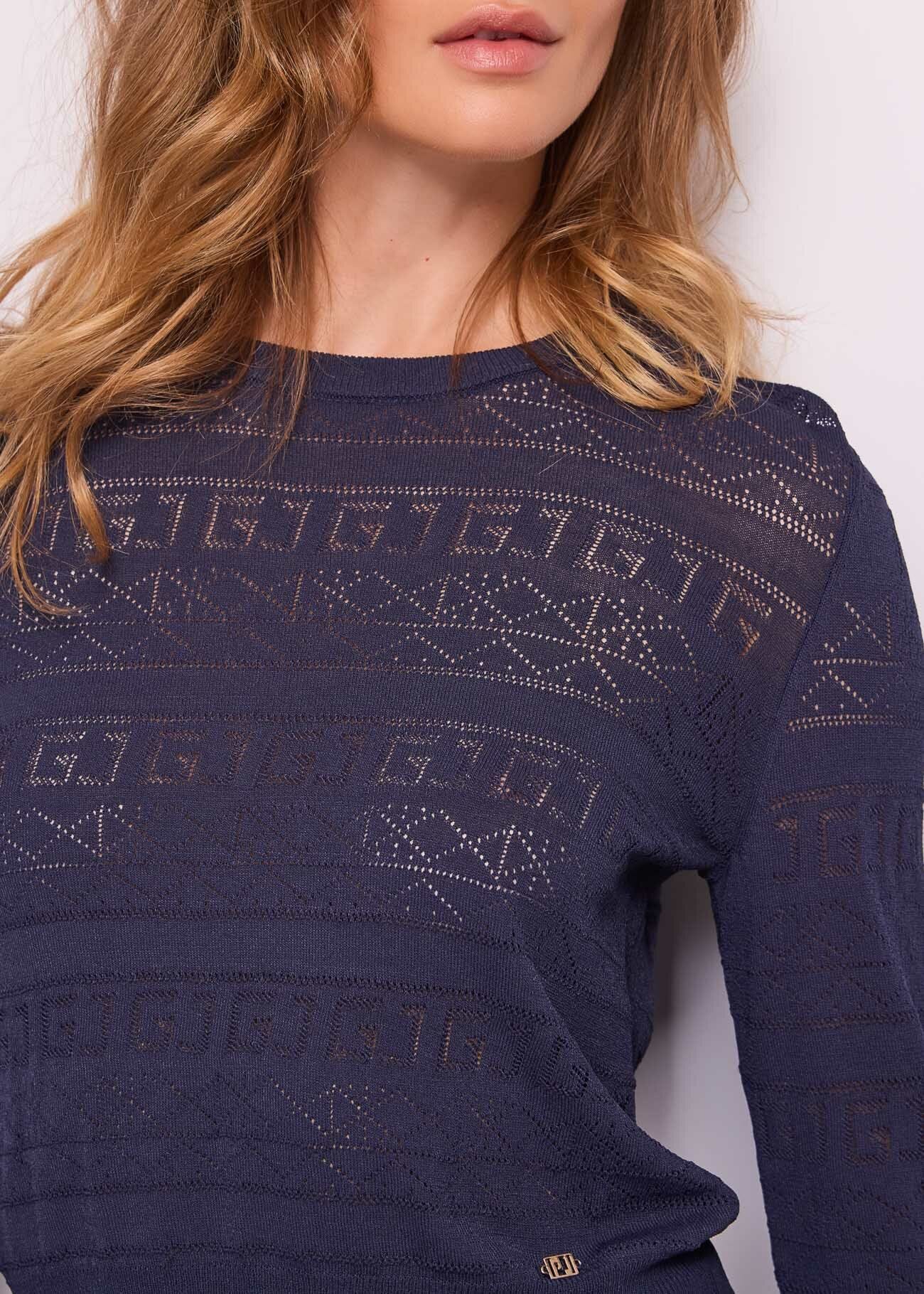 Jersey azul de hilo para mujer | Compra online | Gaudì