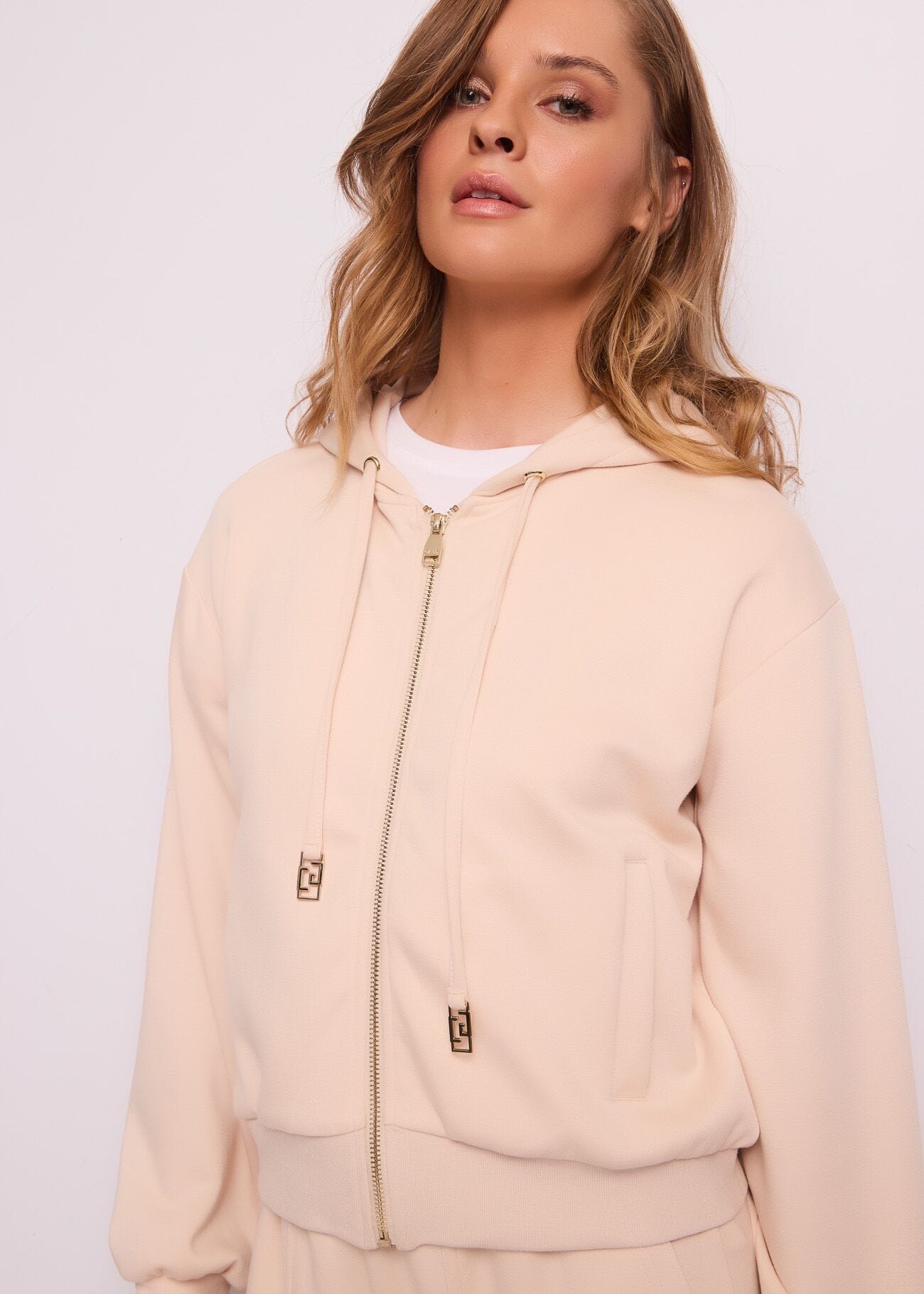 Women's scuba sweatshirt with zip