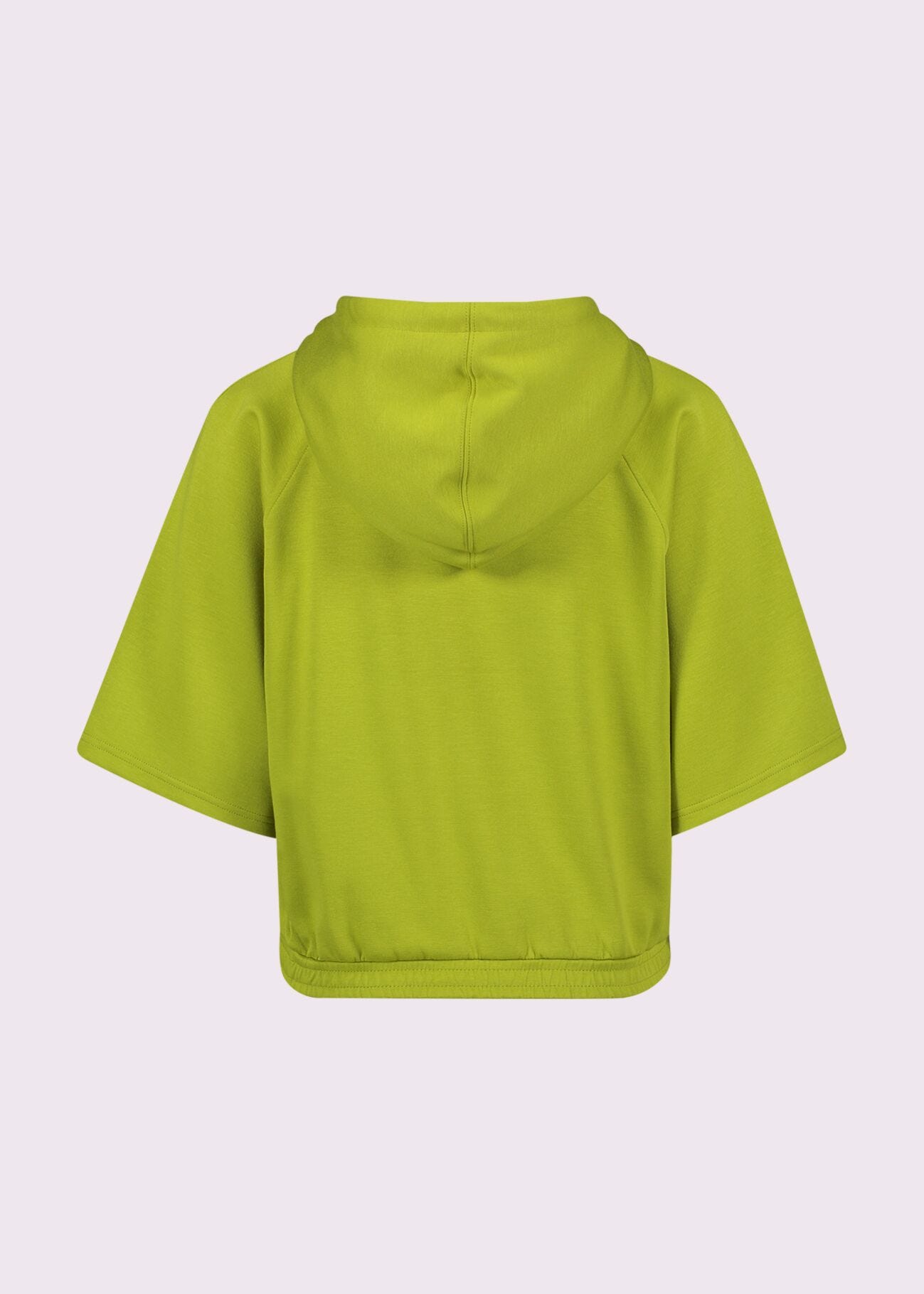Sweat-shirt vert avec capuche pour femme