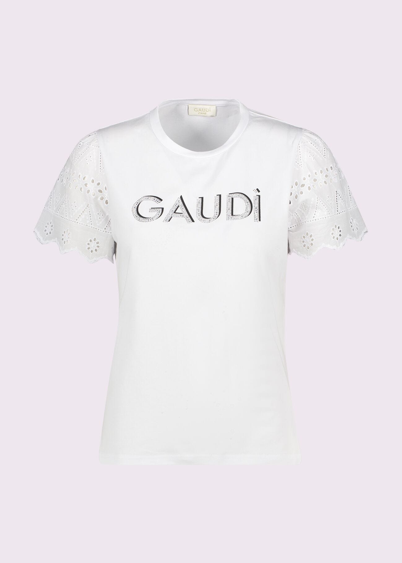 Camiseta blanca de algodón para mujer