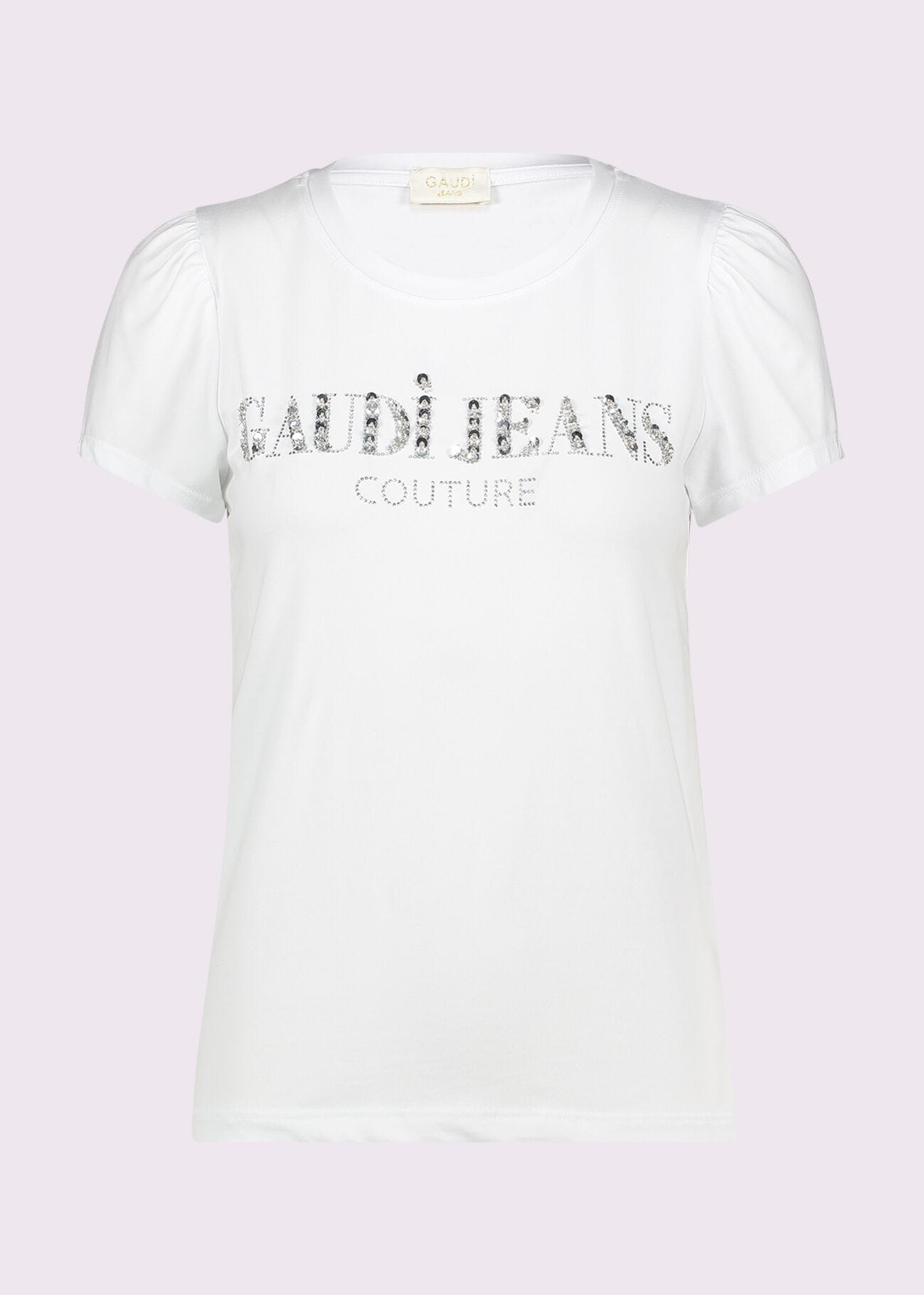 T-shirt en coton avec logo pour femme
