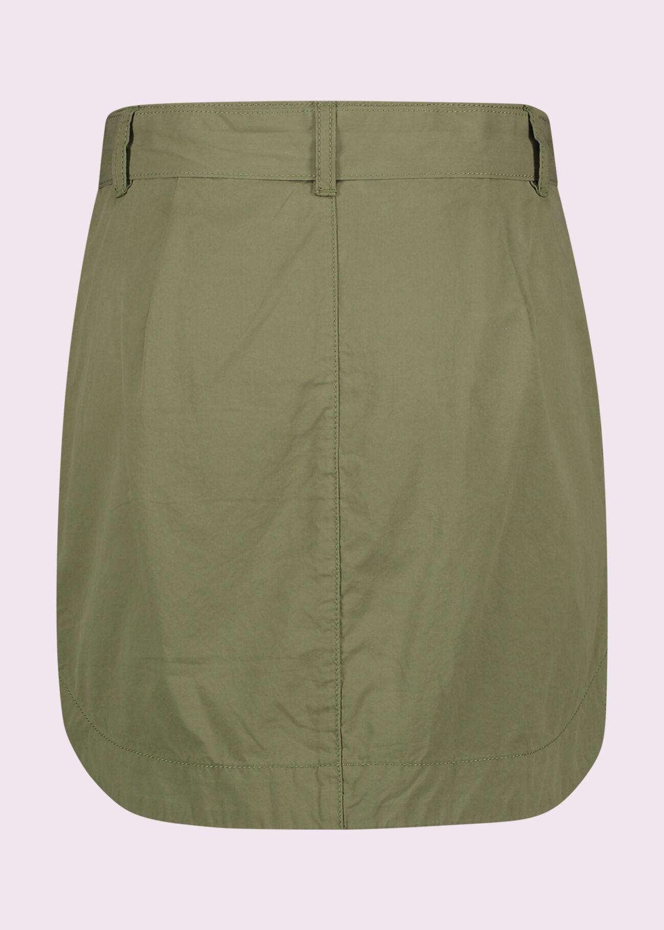 Mini-jupe en coton avec ceinture