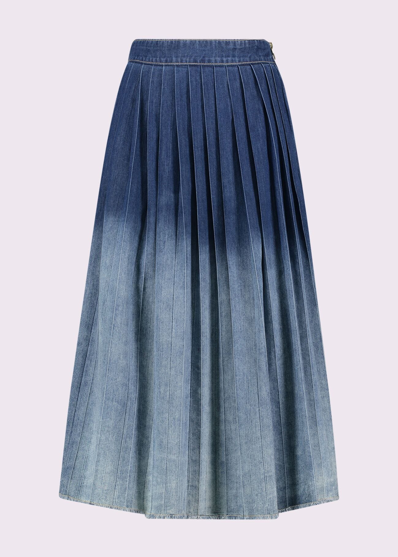 Jupe en chambray de coton