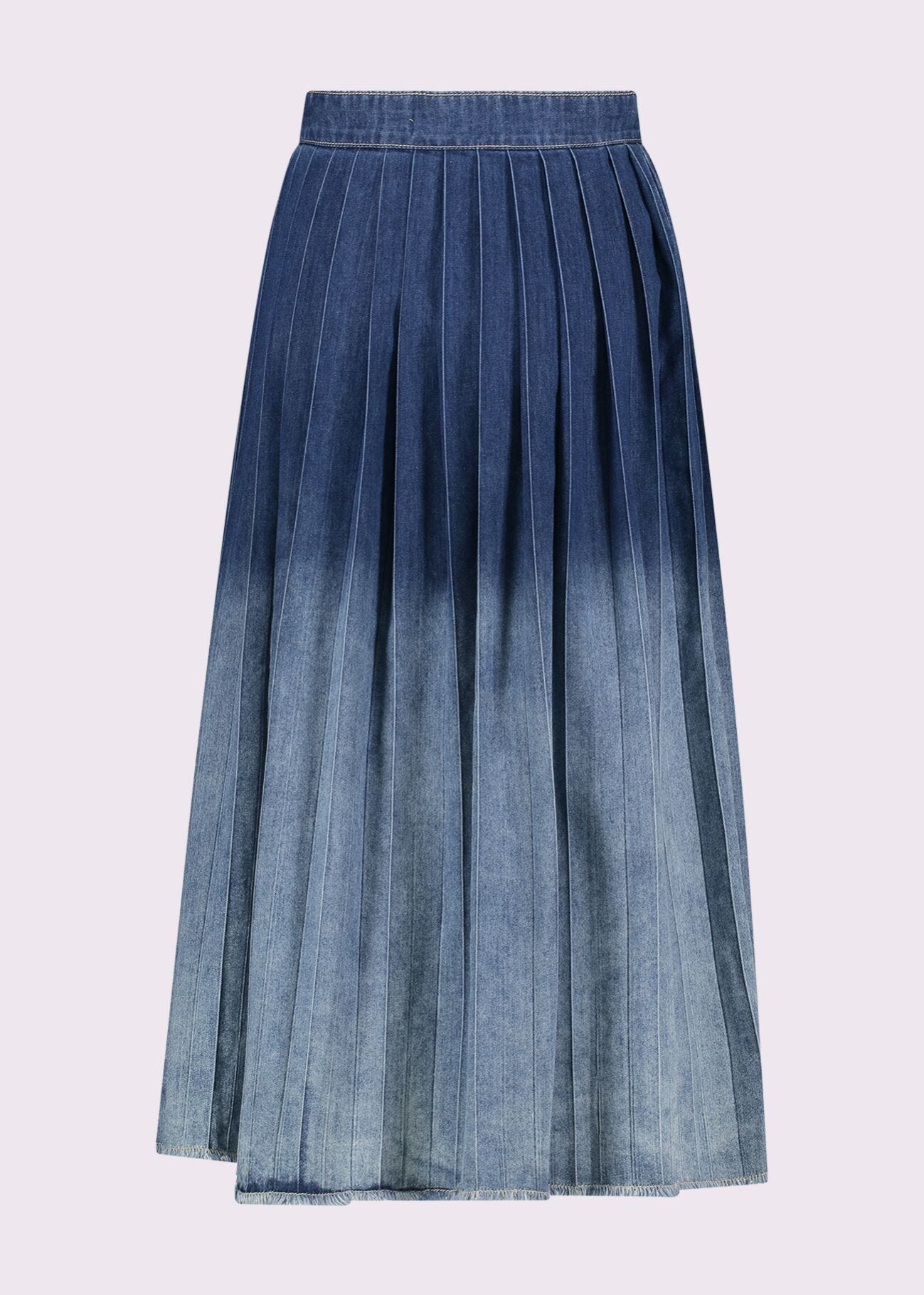 Jupe en chambray de coton