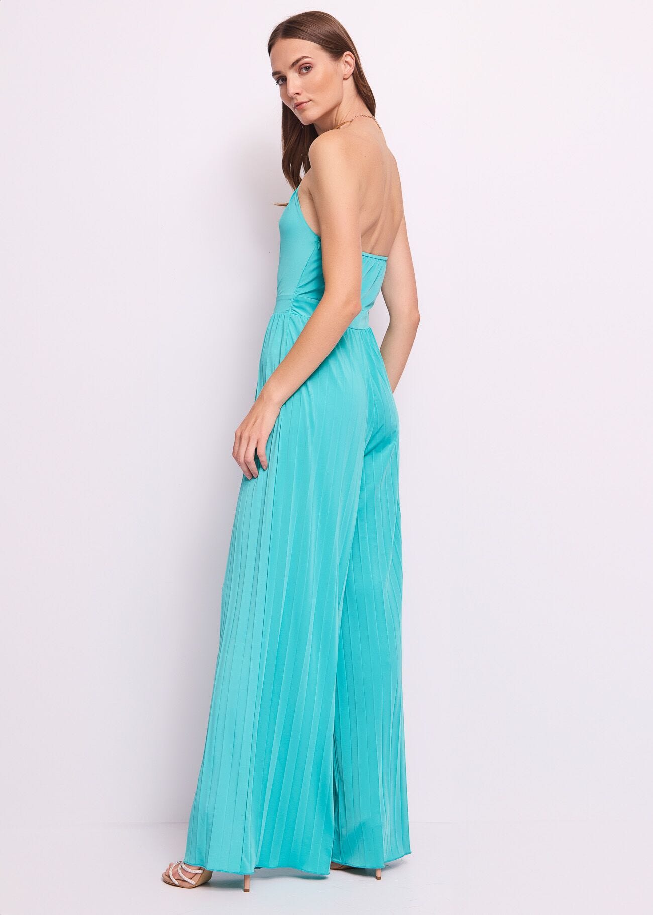 Combinaison verte en jersey pour femme