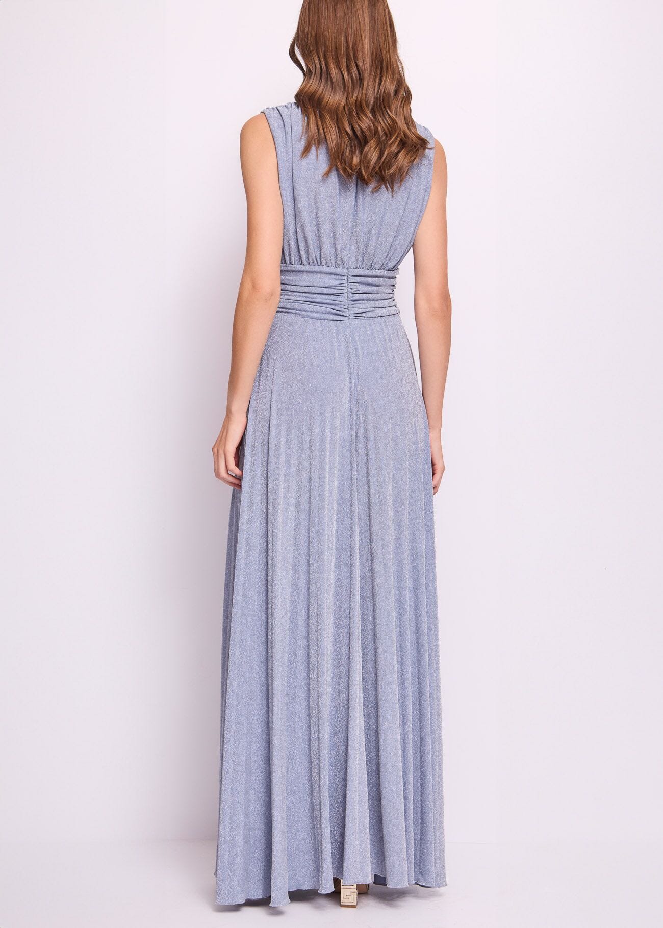 Robe en jersey lurex pour femme