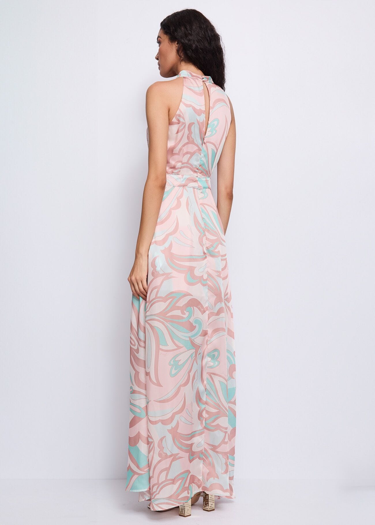 Women's printed chiffon dress