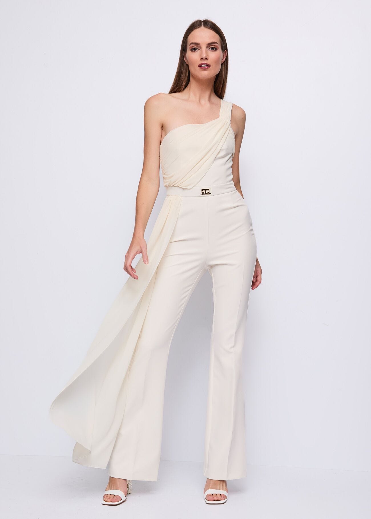 Women's white jumpsuit