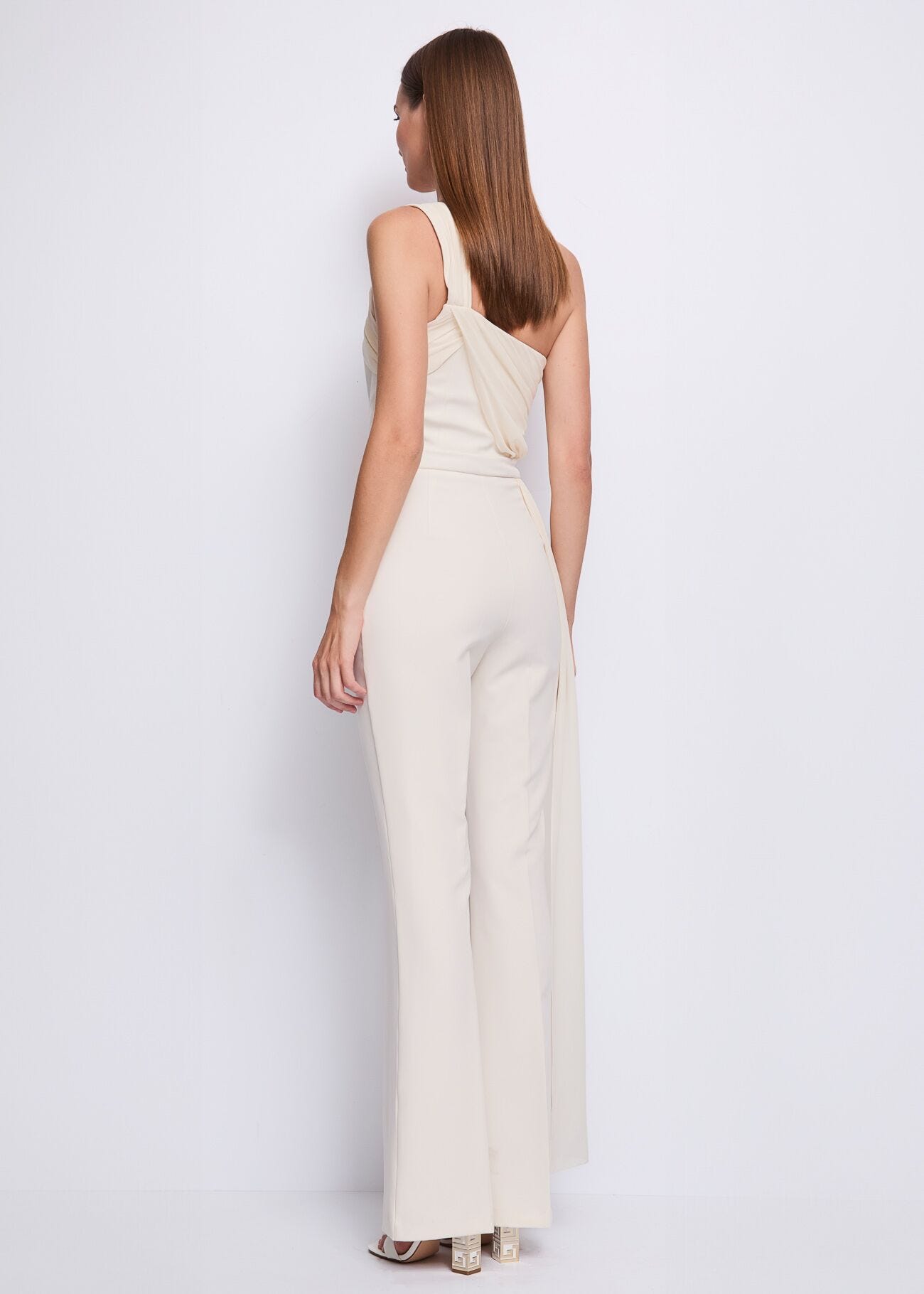 Women's white jumpsuit