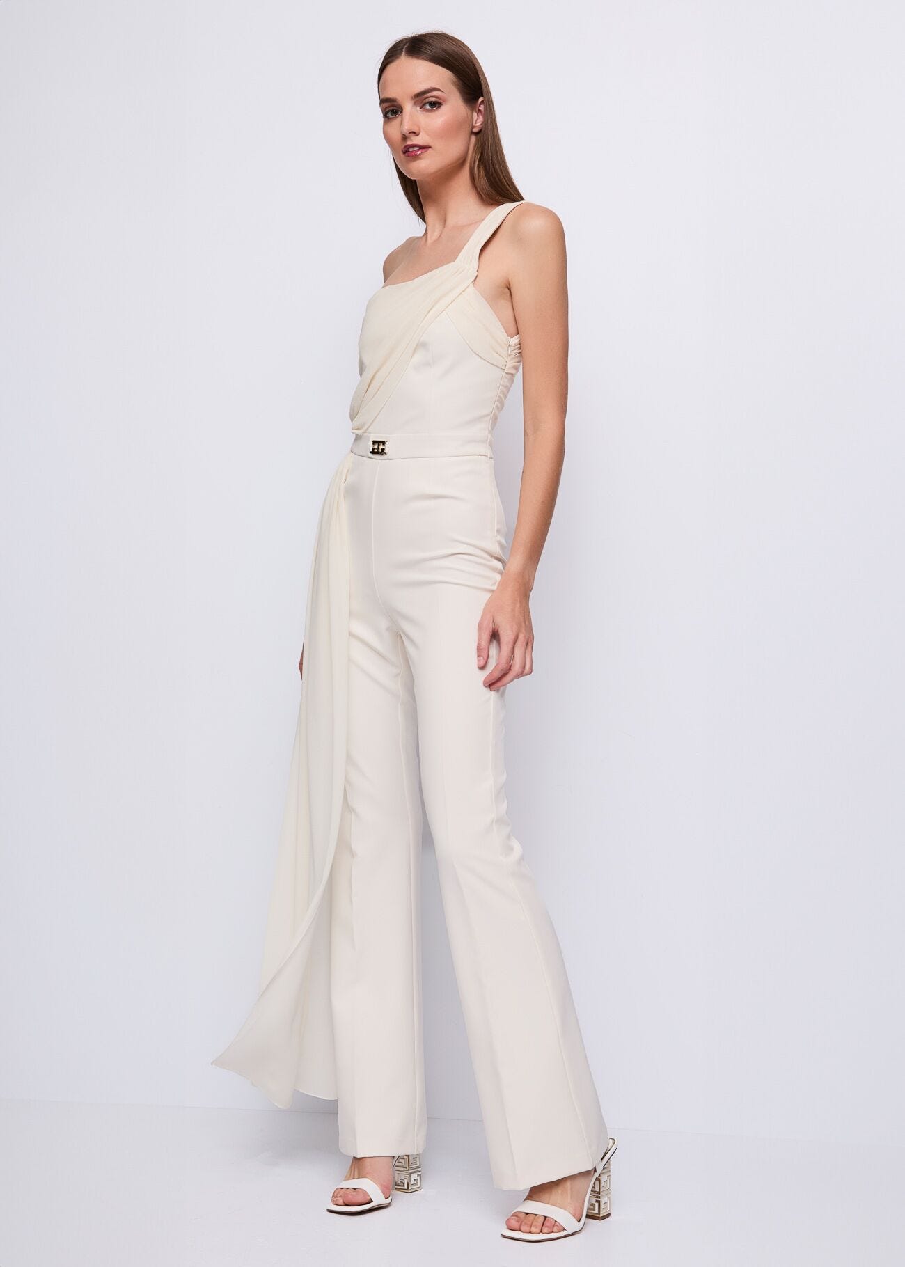 Women's white jumpsuit