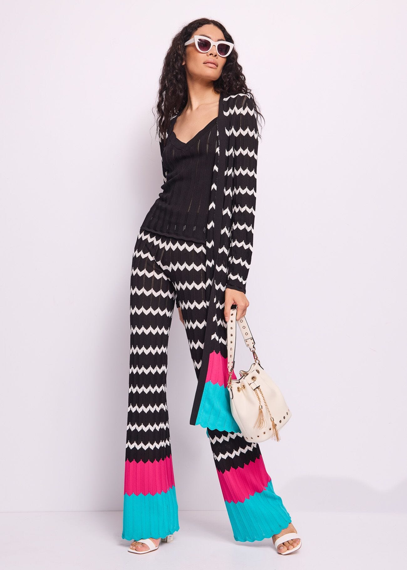 Pantalon en maille pour femme