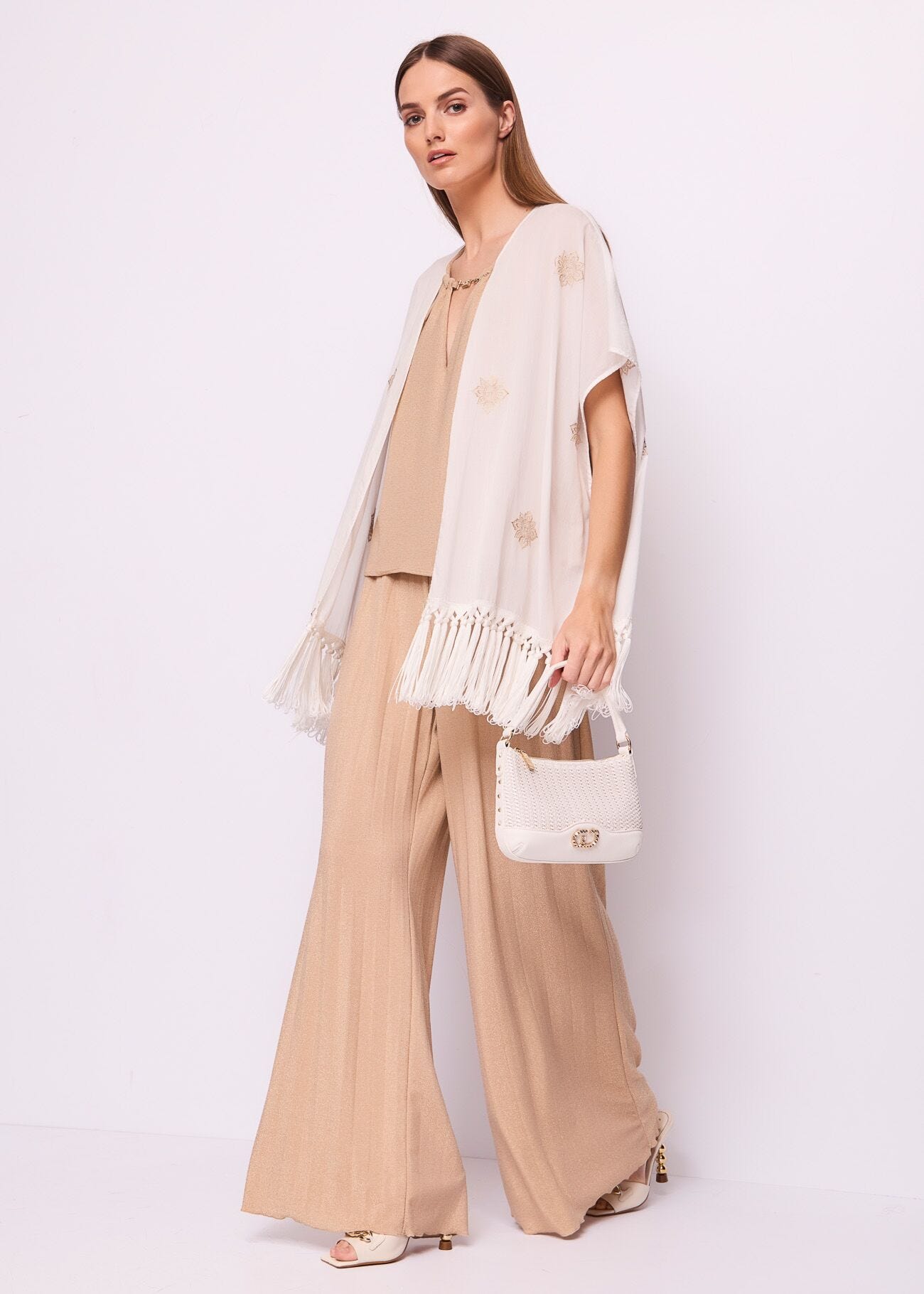 Women’s lurex jersey trousers