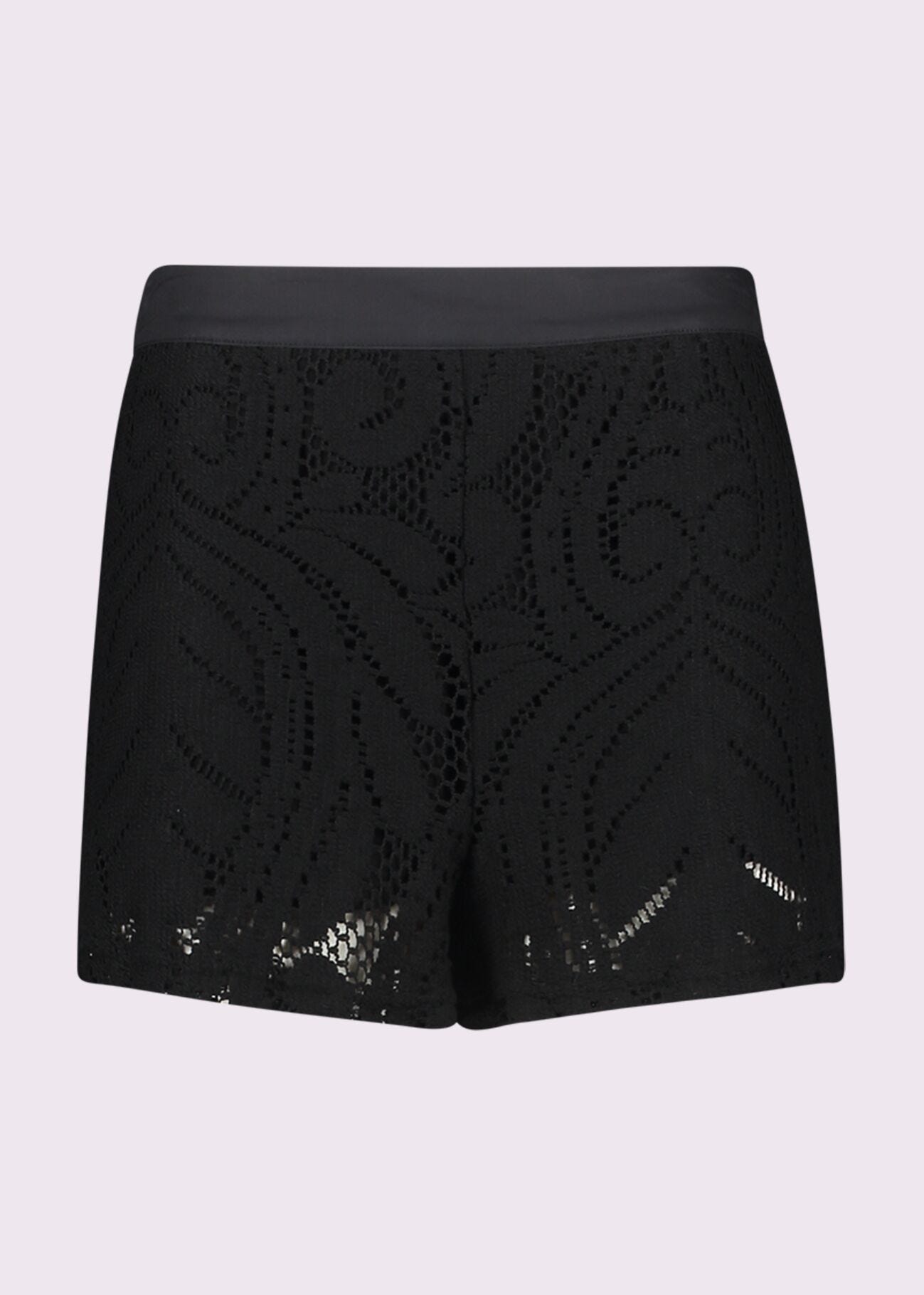 Shorts da donna neri con tasche