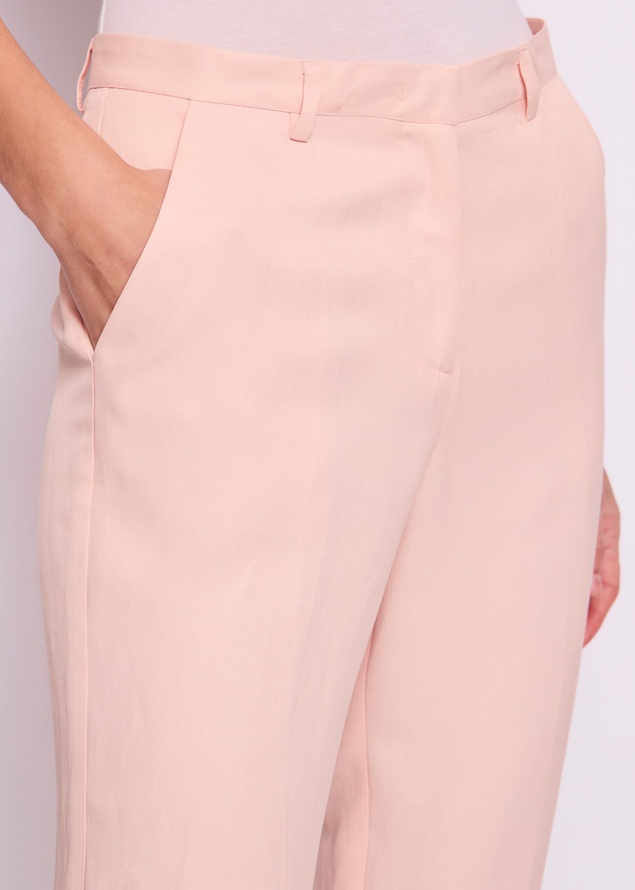 Pantalon en lin mélangé pour femme