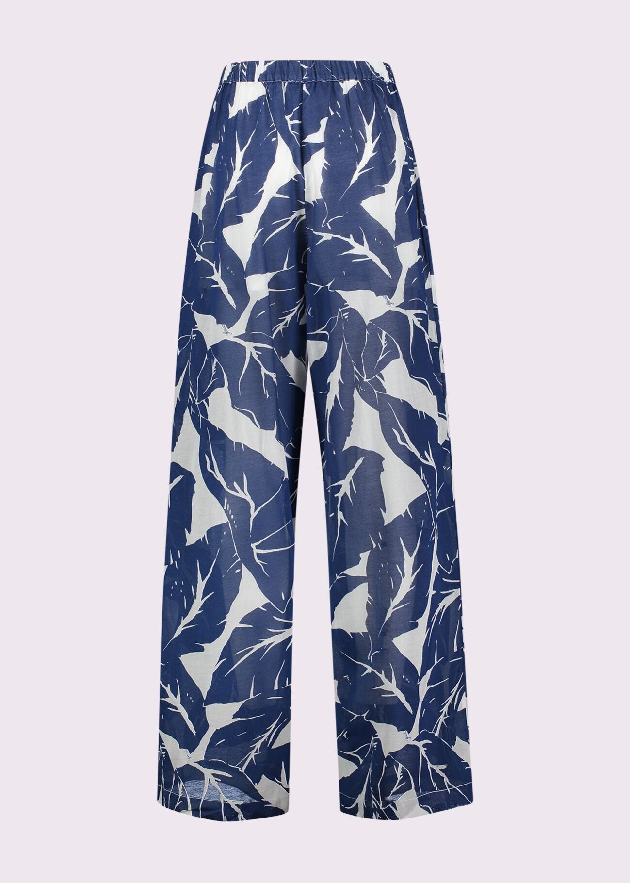 Pantaloni donna con stampa floreale e coulisse