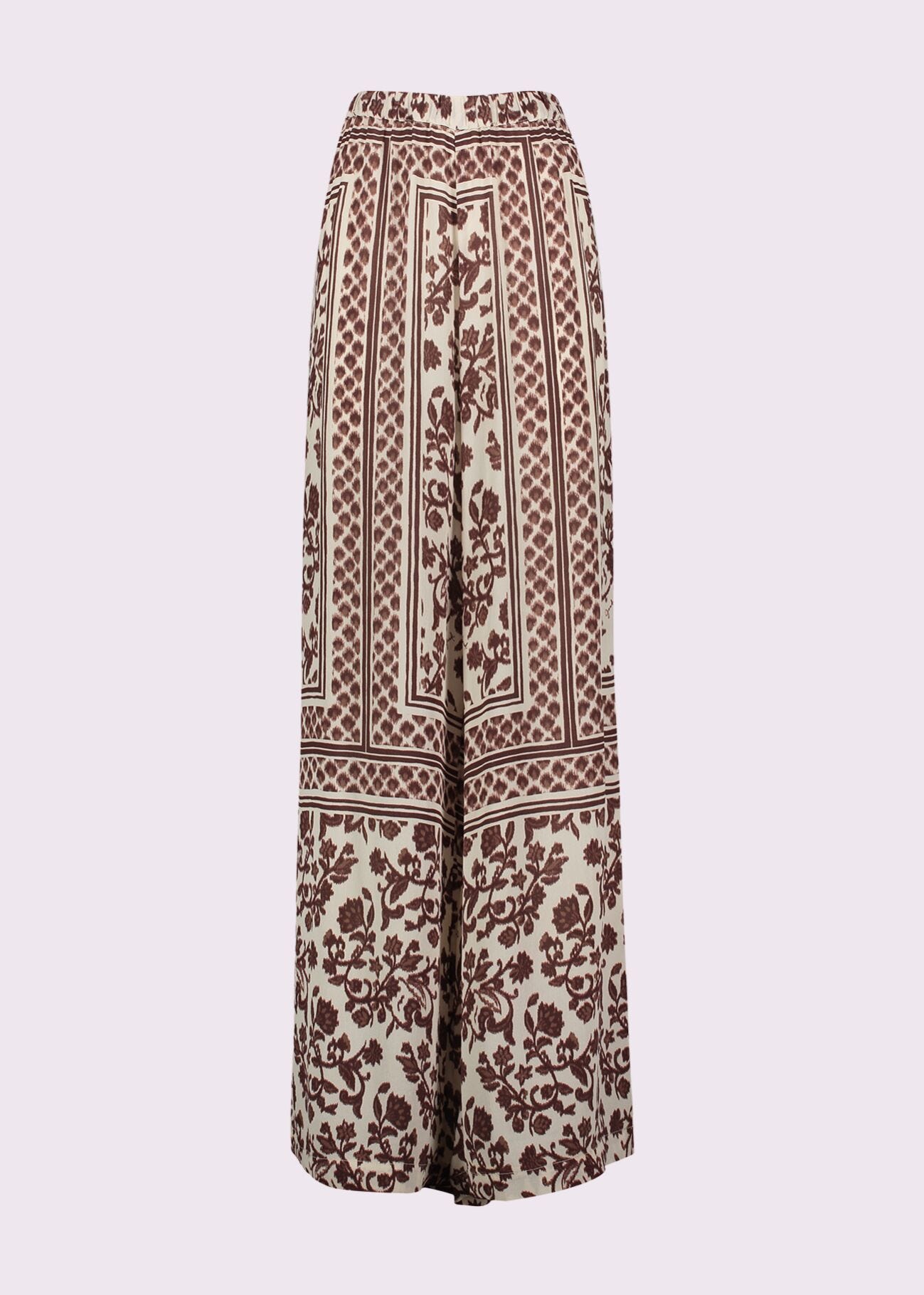 Pantalon en crêpe imprimé pour femme