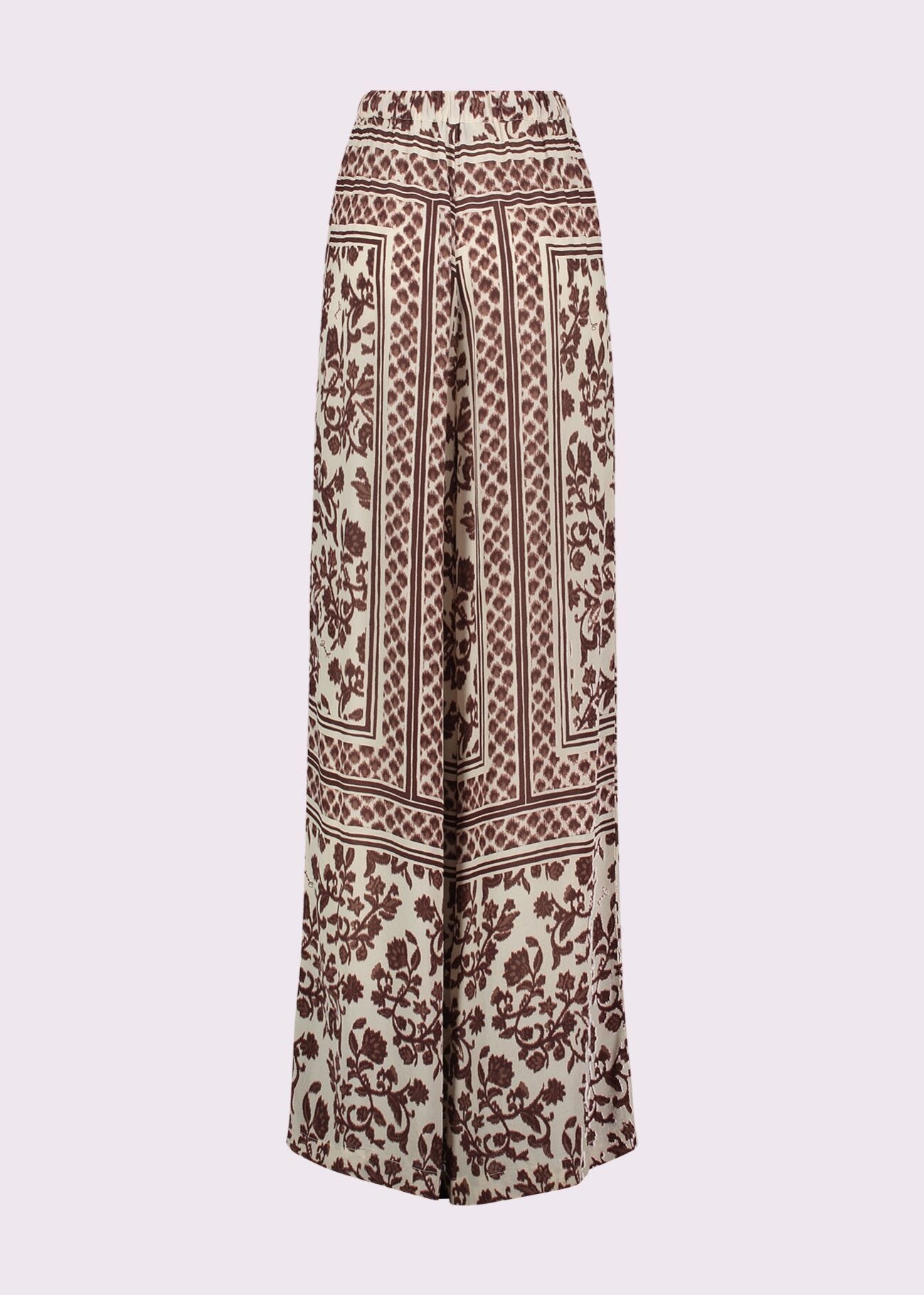 Pantalon en crêpe imprimé pour femme