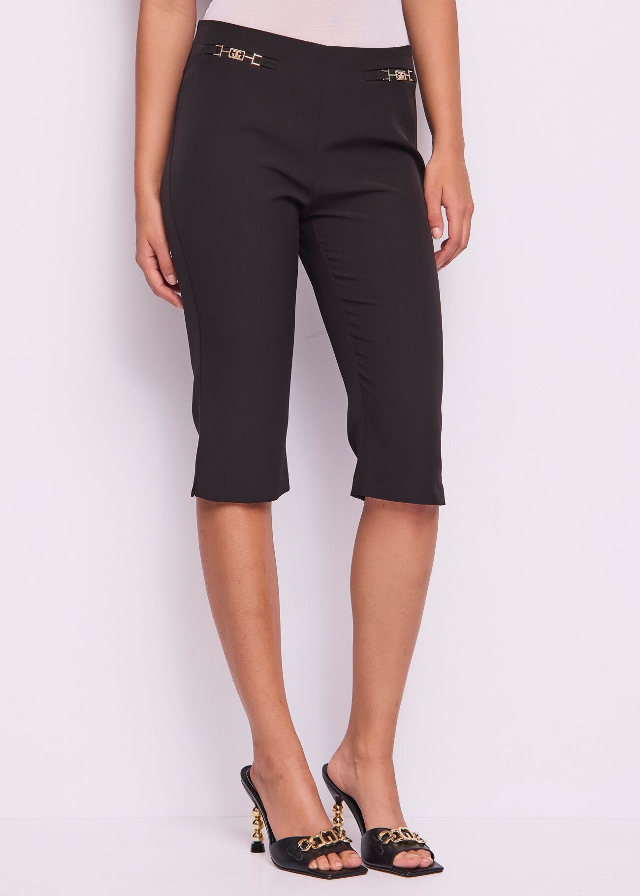 Culotte da donna neri in tessuto tecnico