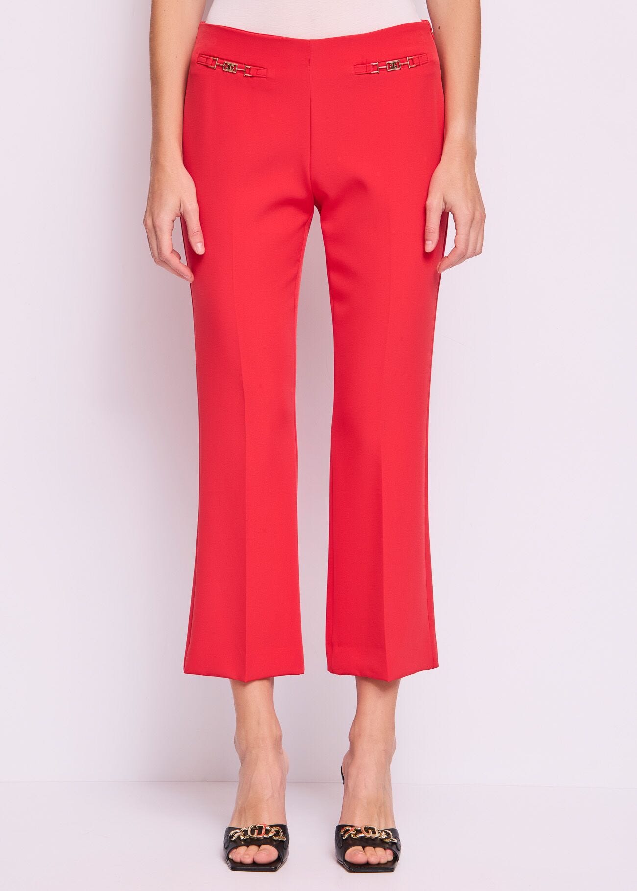 Women's red trousers