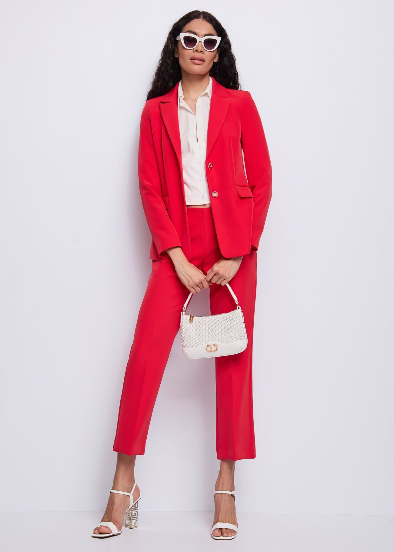 Women's red trousers