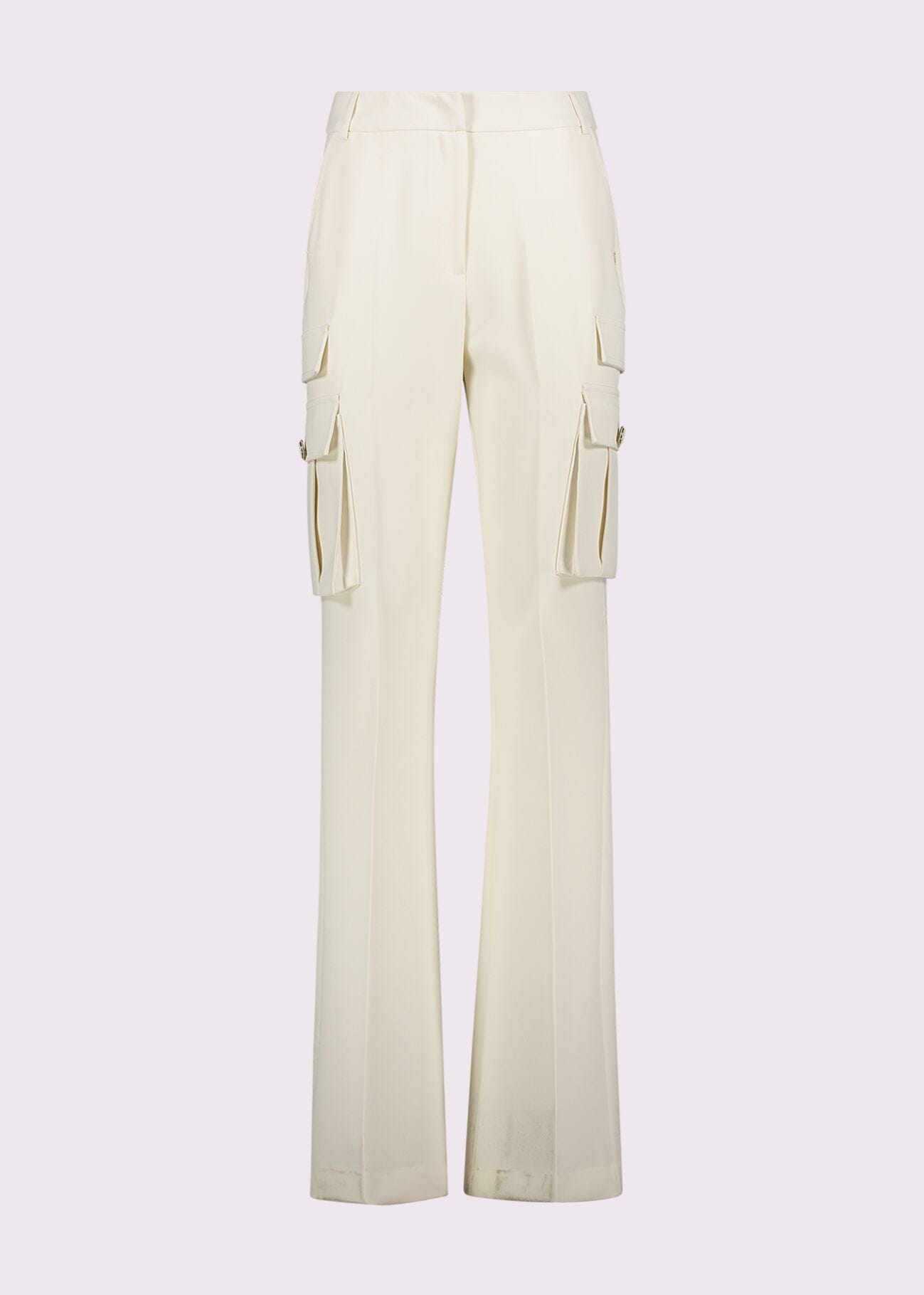 Women's white cargo trousers