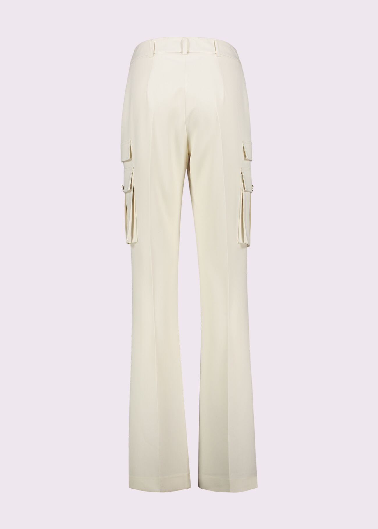 Women's white cargo trousers