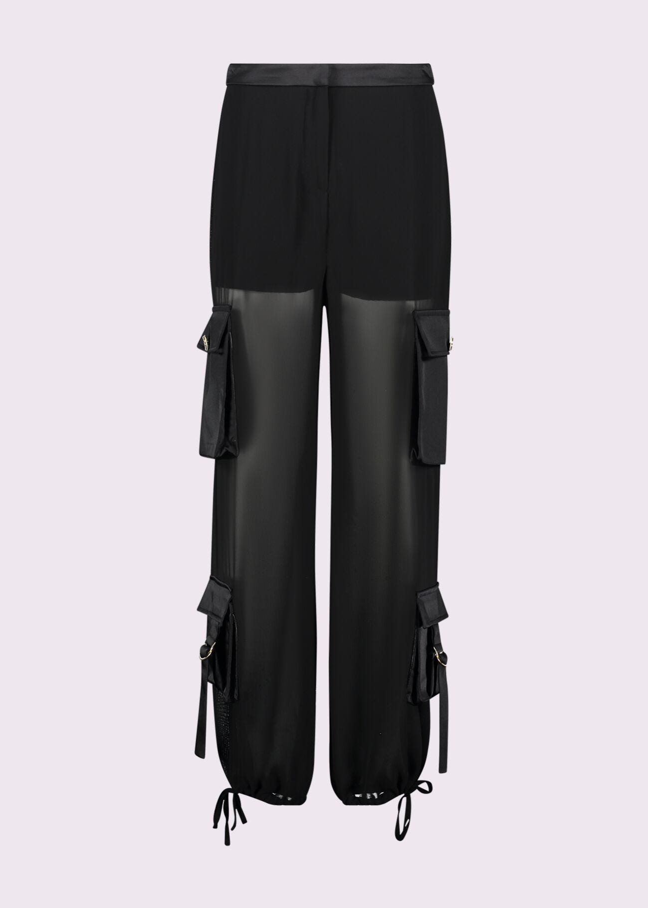 Pantaloni da donna neri cargo