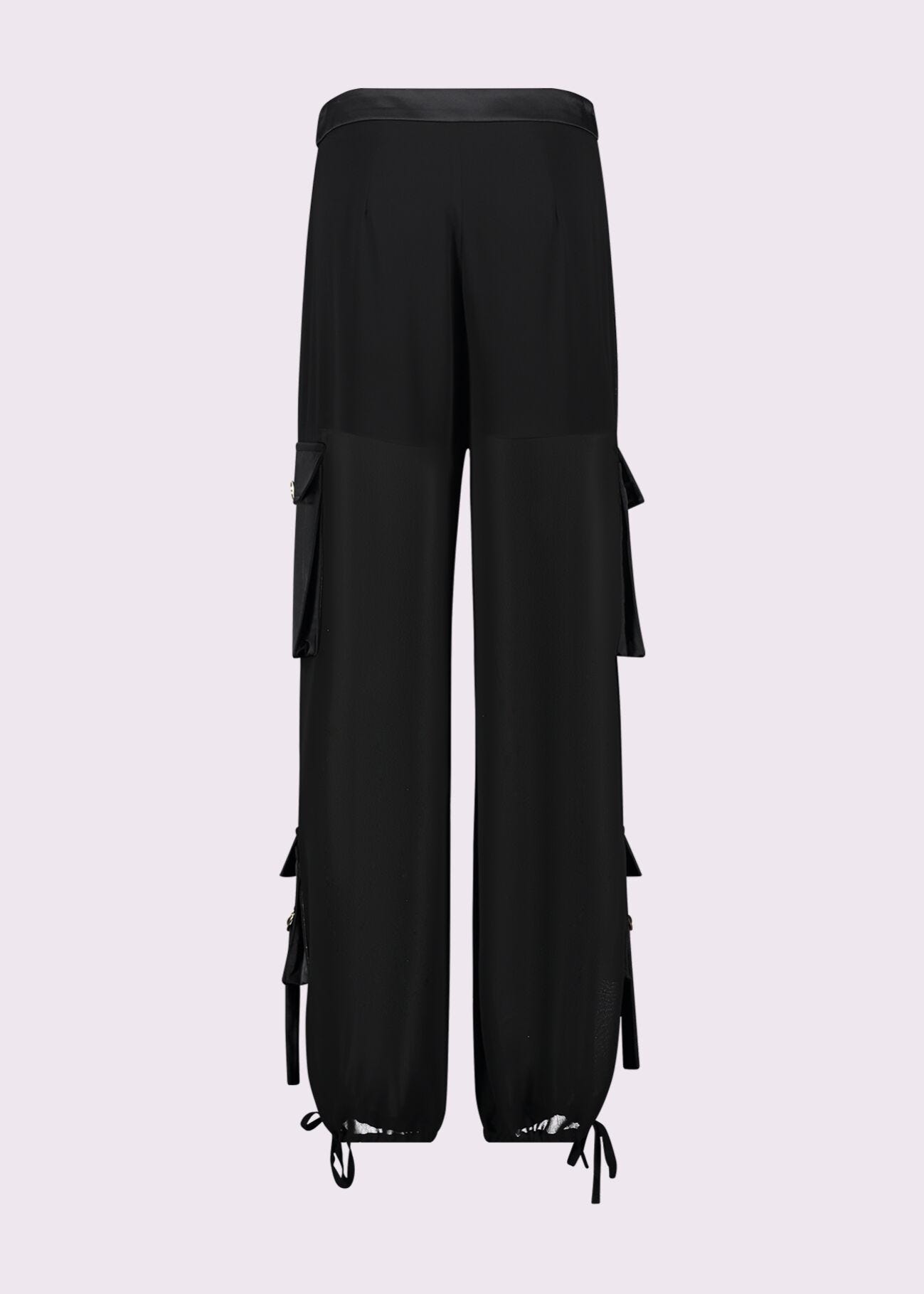 Pantaloni da donna neri cargo
