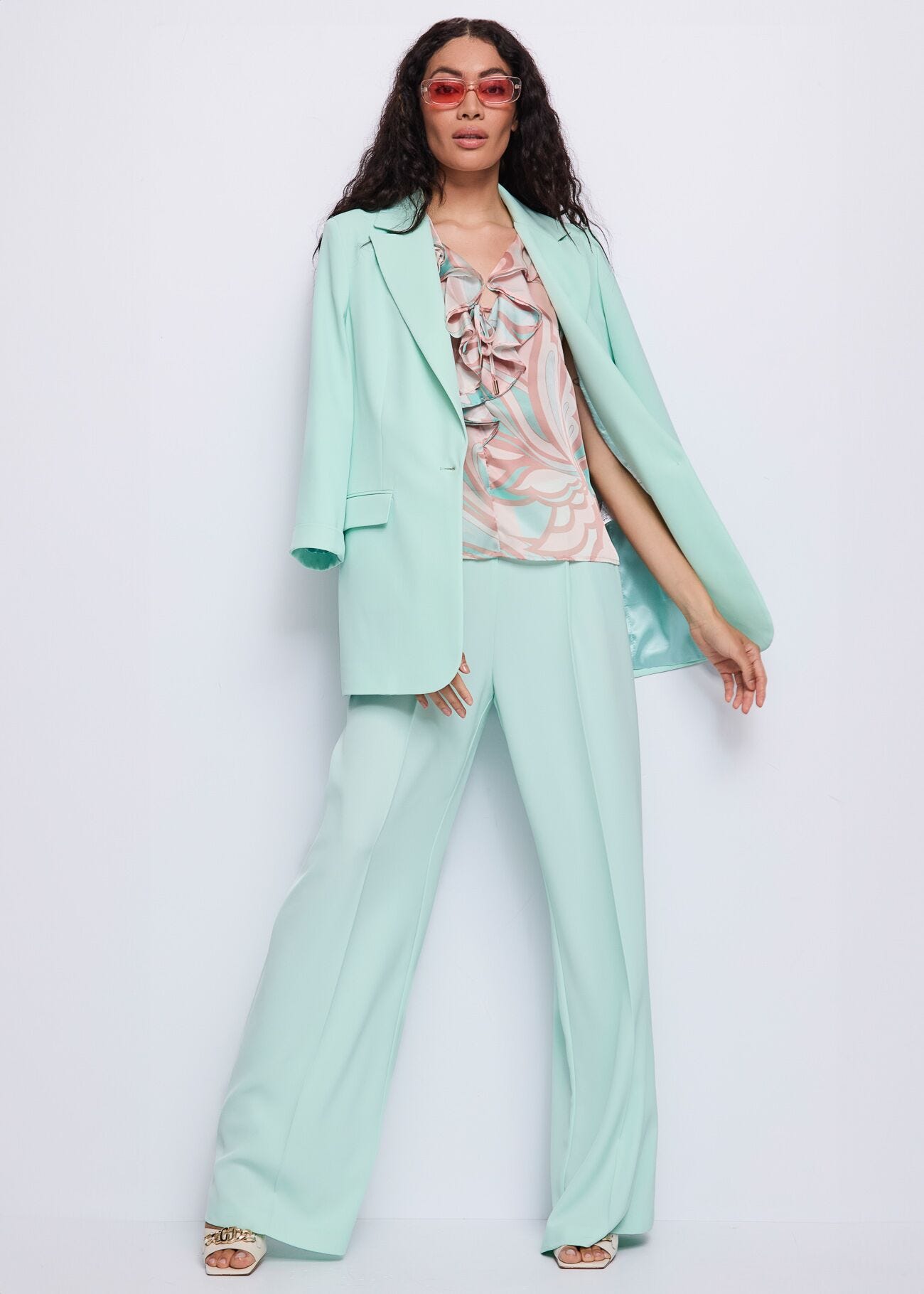 Pantalon en crêpe cady pour femme