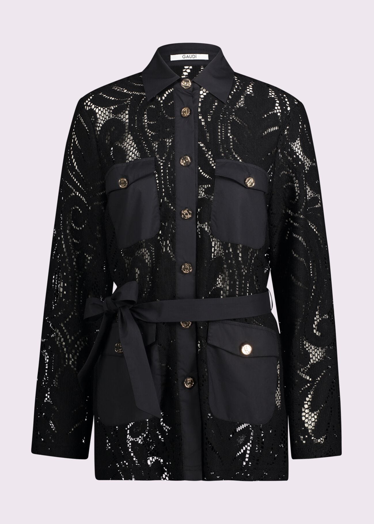 Women's black lace jacket
