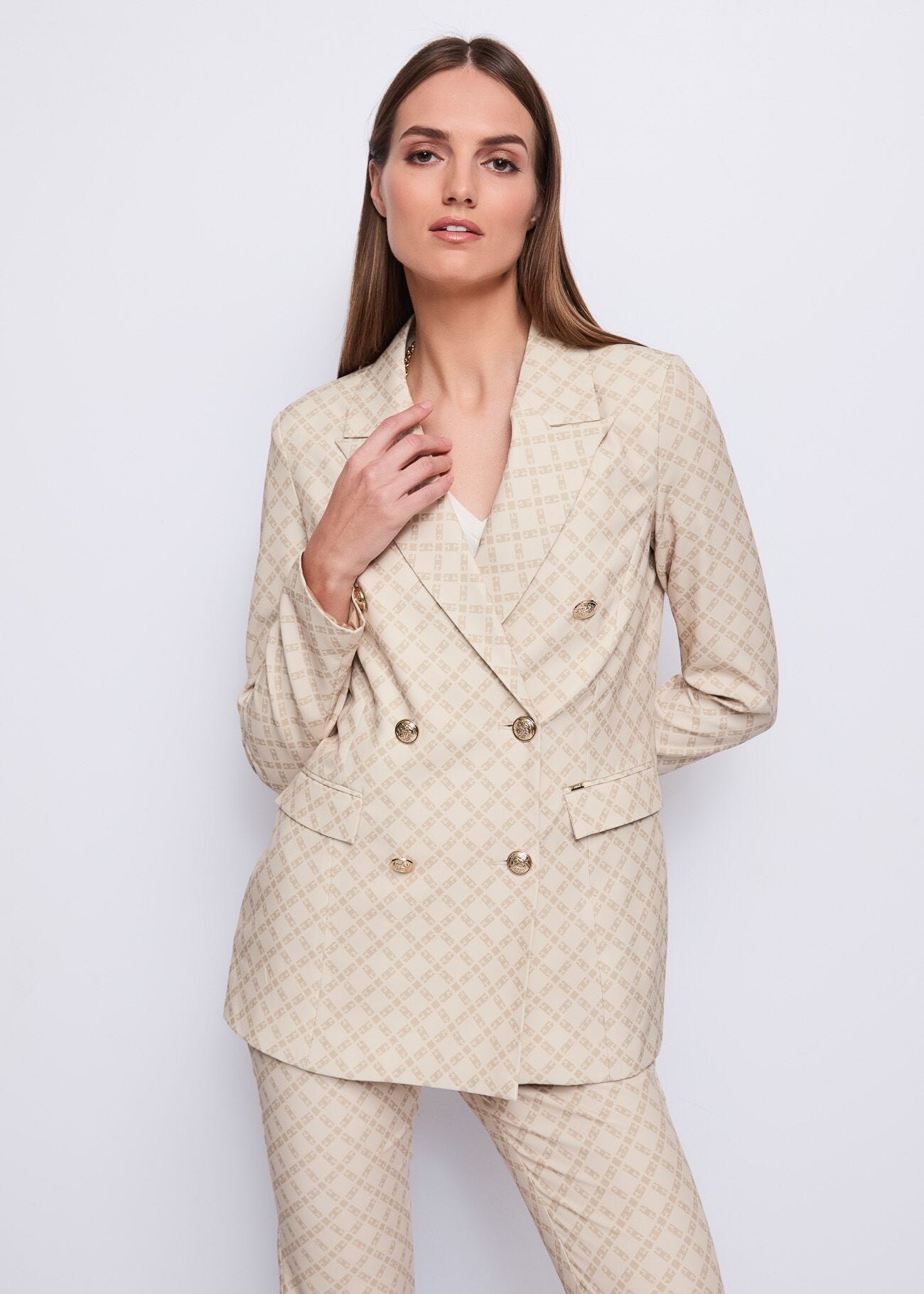 Blazer da donna con revers a lancia