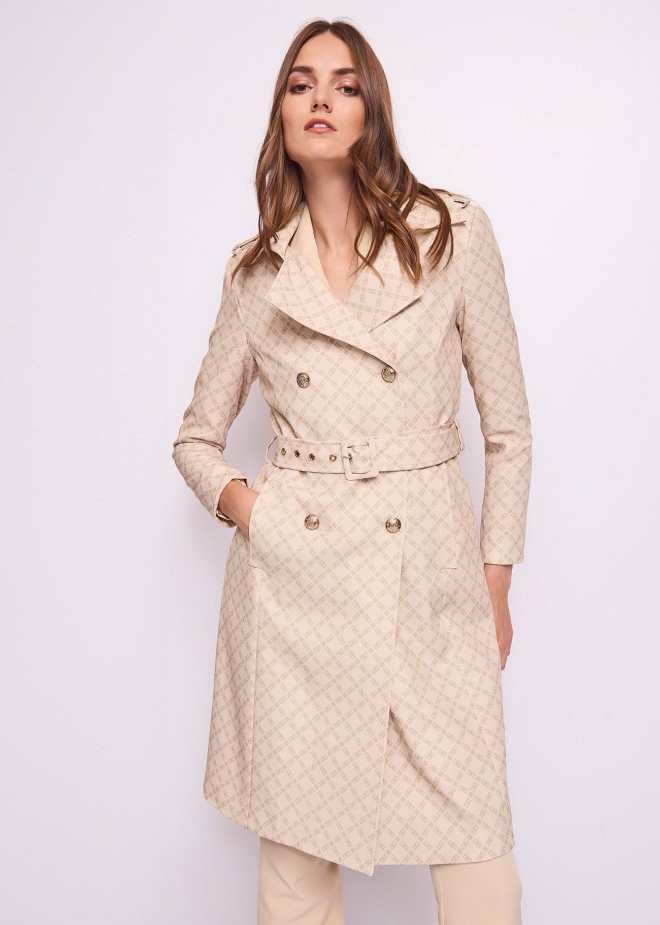 Trench da donna con cintura
