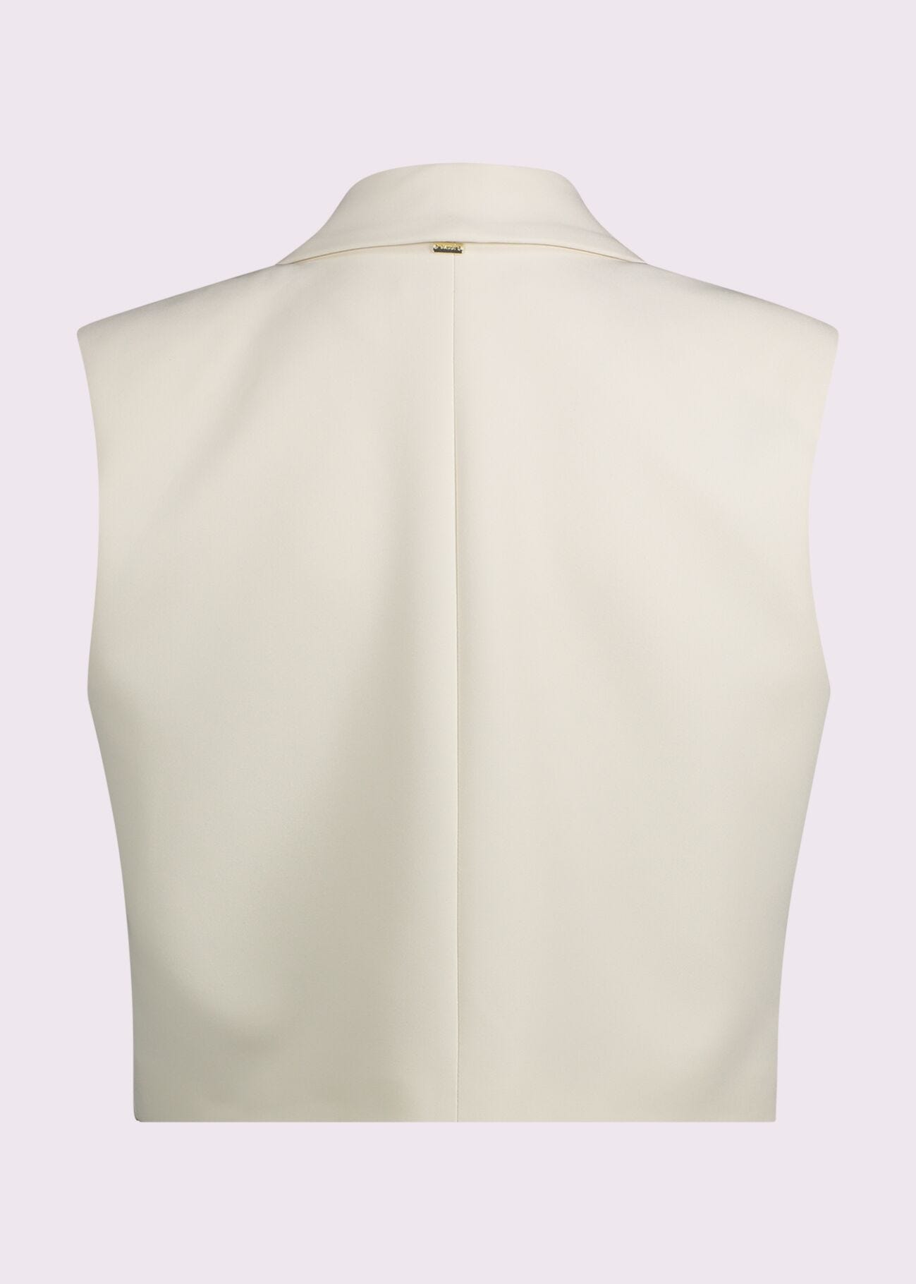 Gilet da donna bianco con revers