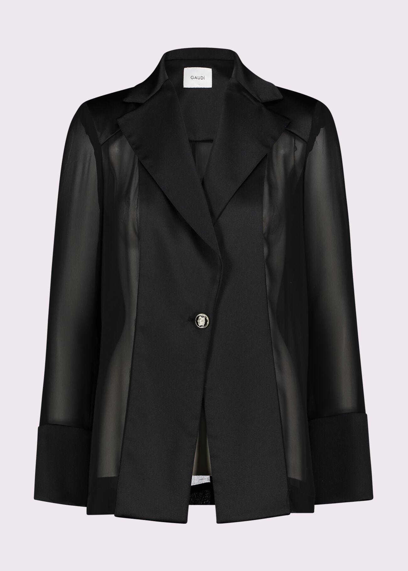 Women's georgette and satin blazer