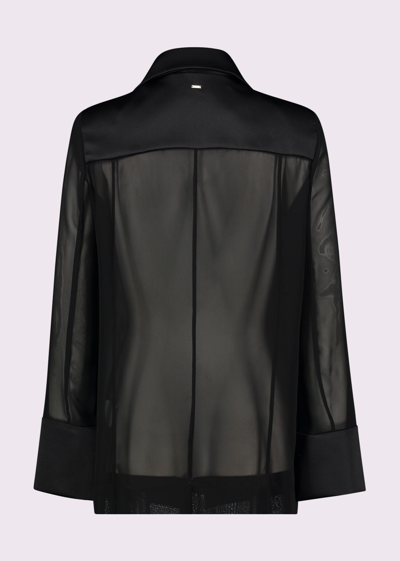 Women's georgette and satin blazer