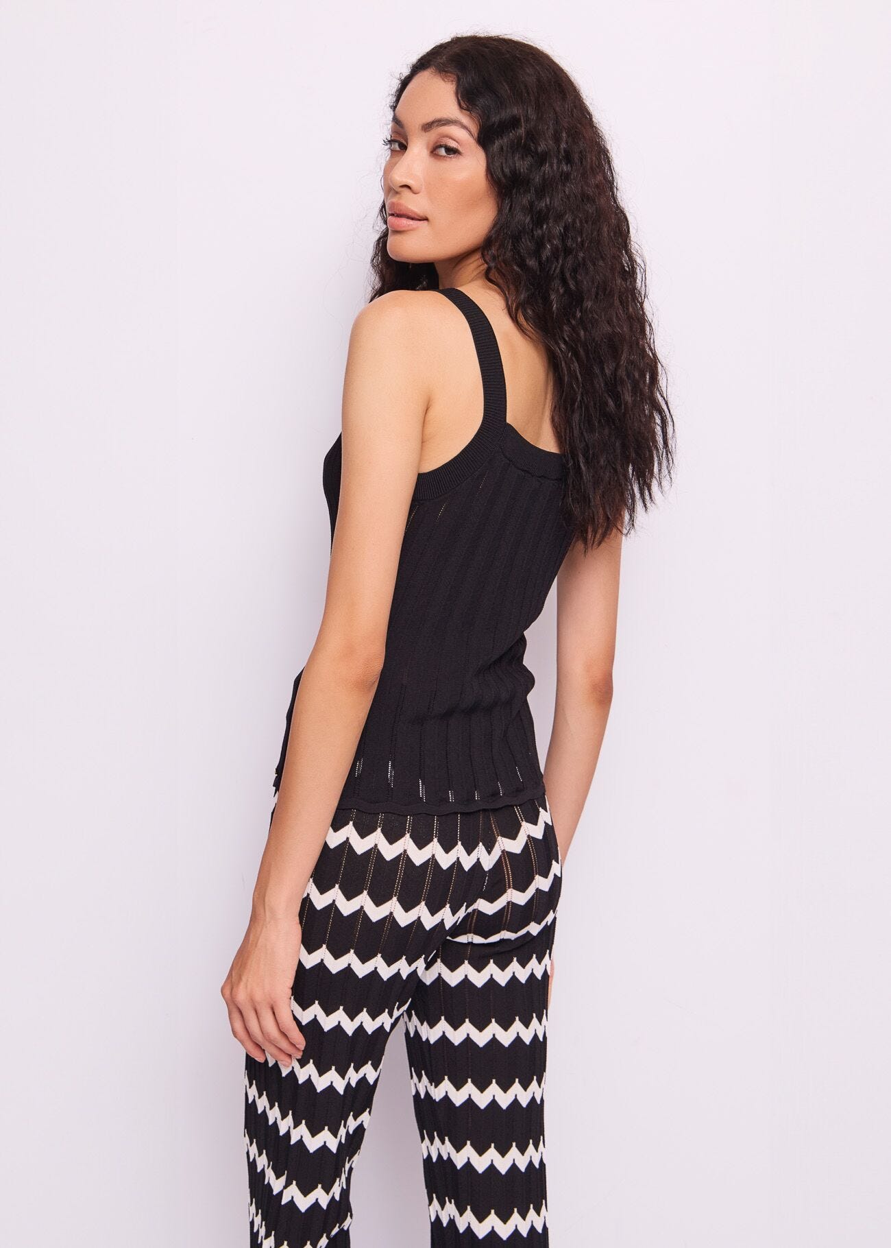 Women's black knit top