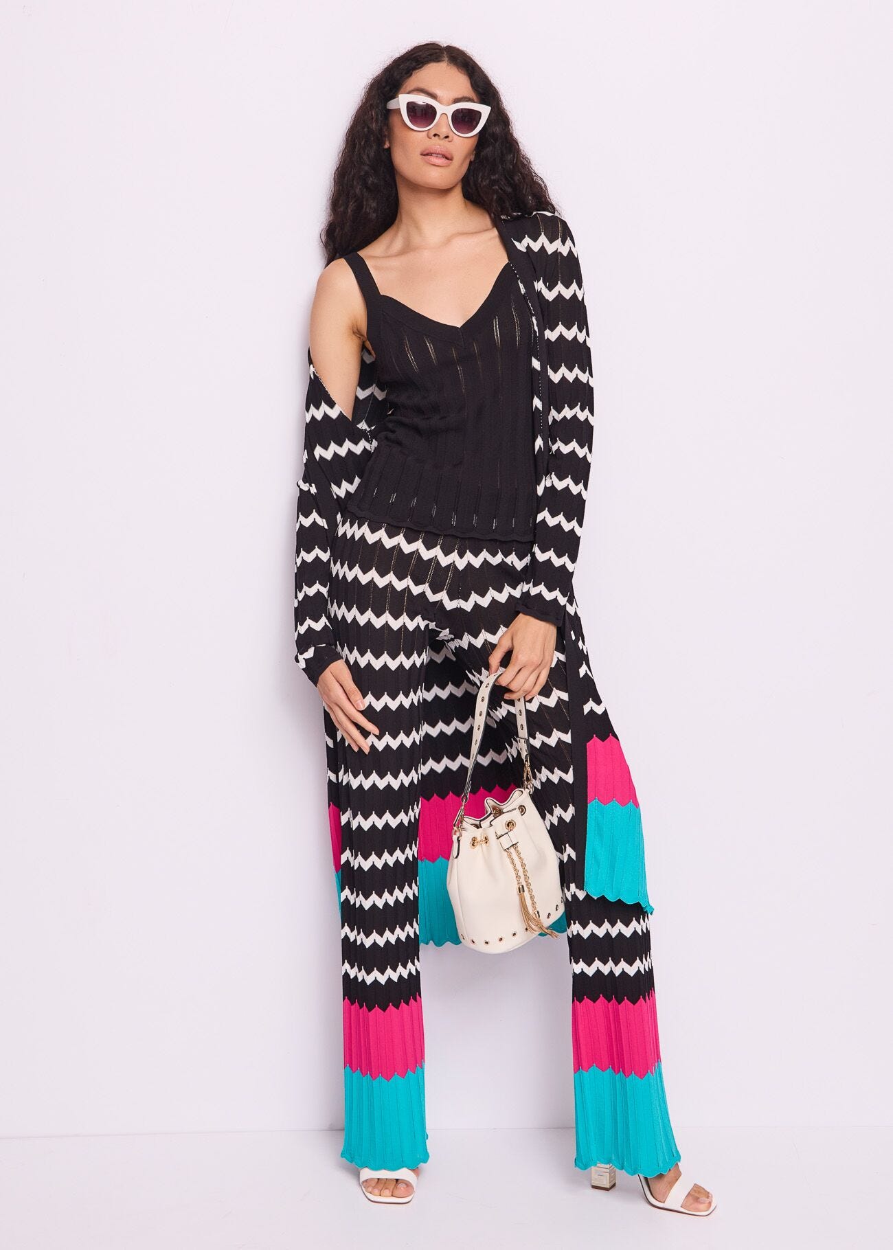 Women's black knit top
