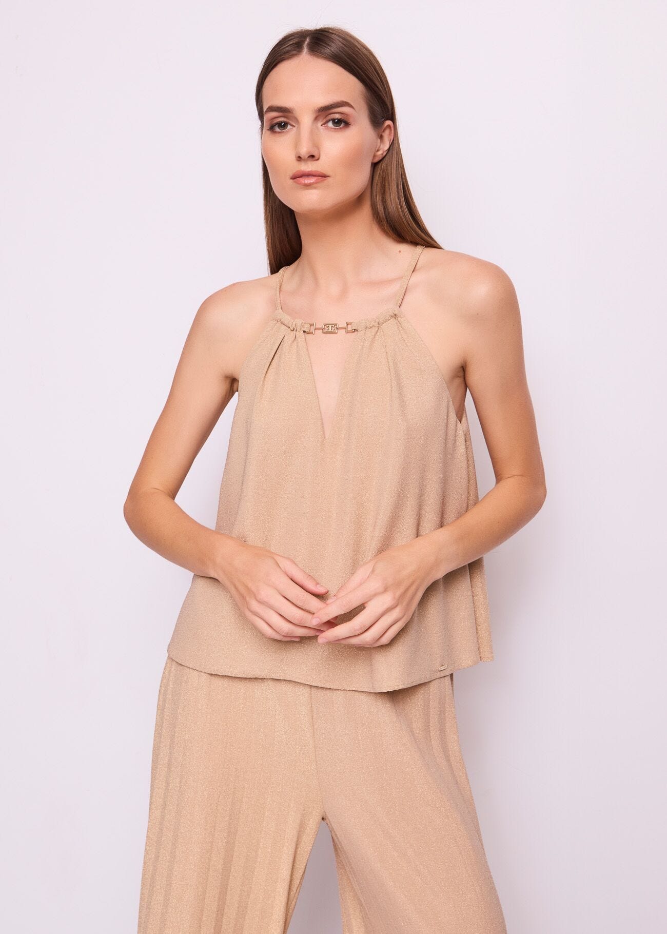 Women’s top in lurex jersey