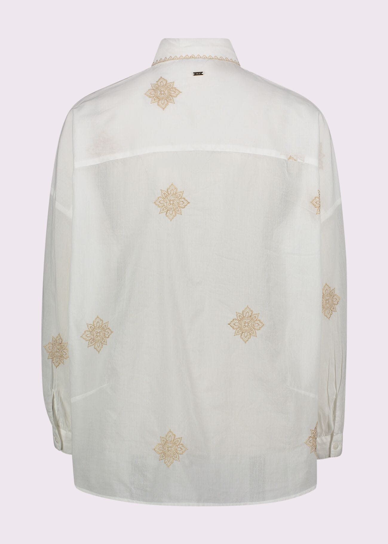 Chemise jaune en coton pour femme