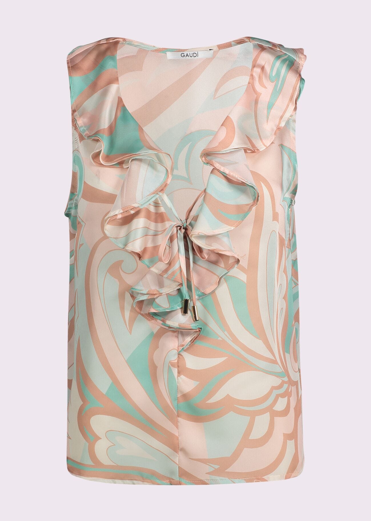 Women's printed chiffon top