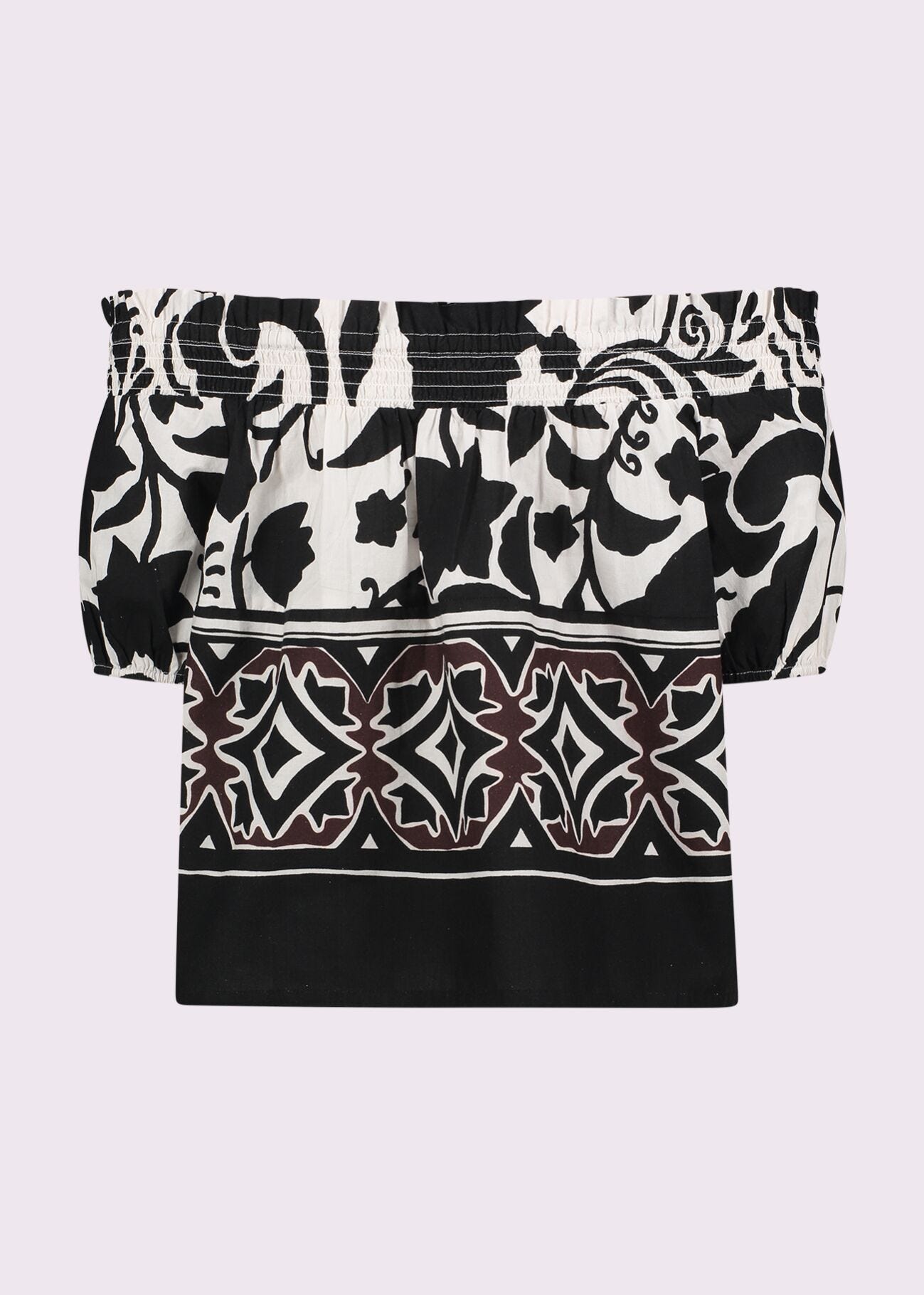 Women's printed cotton top