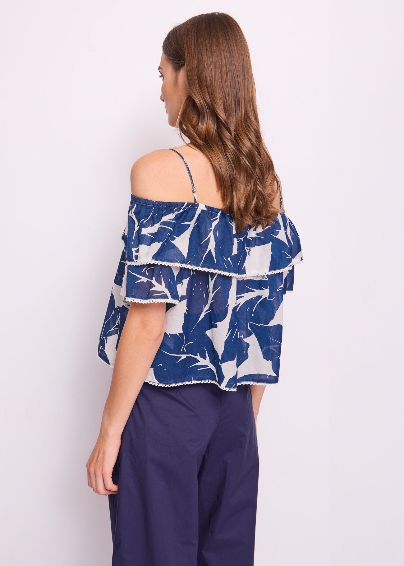 Women's printed cotton top