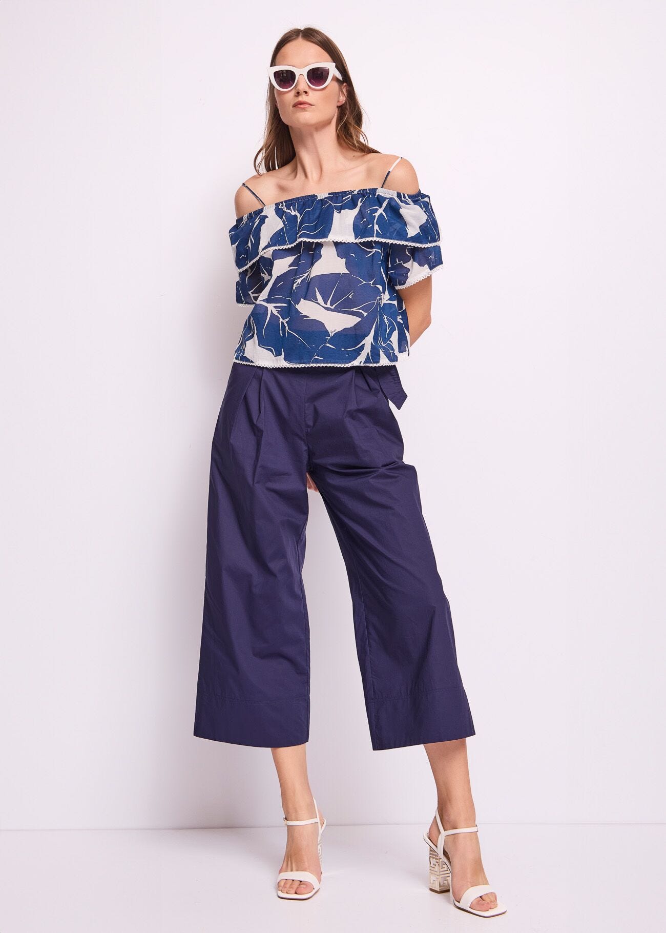 Women's printed cotton top
