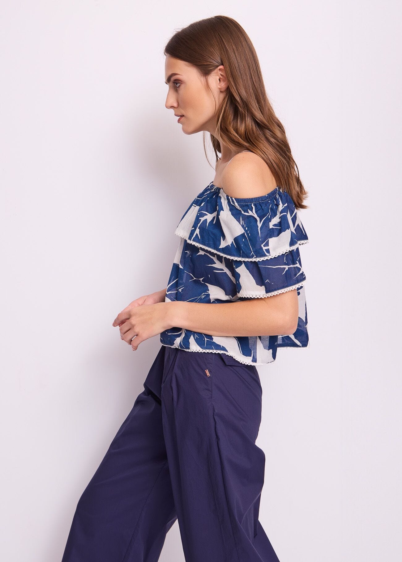 Women's printed cotton top