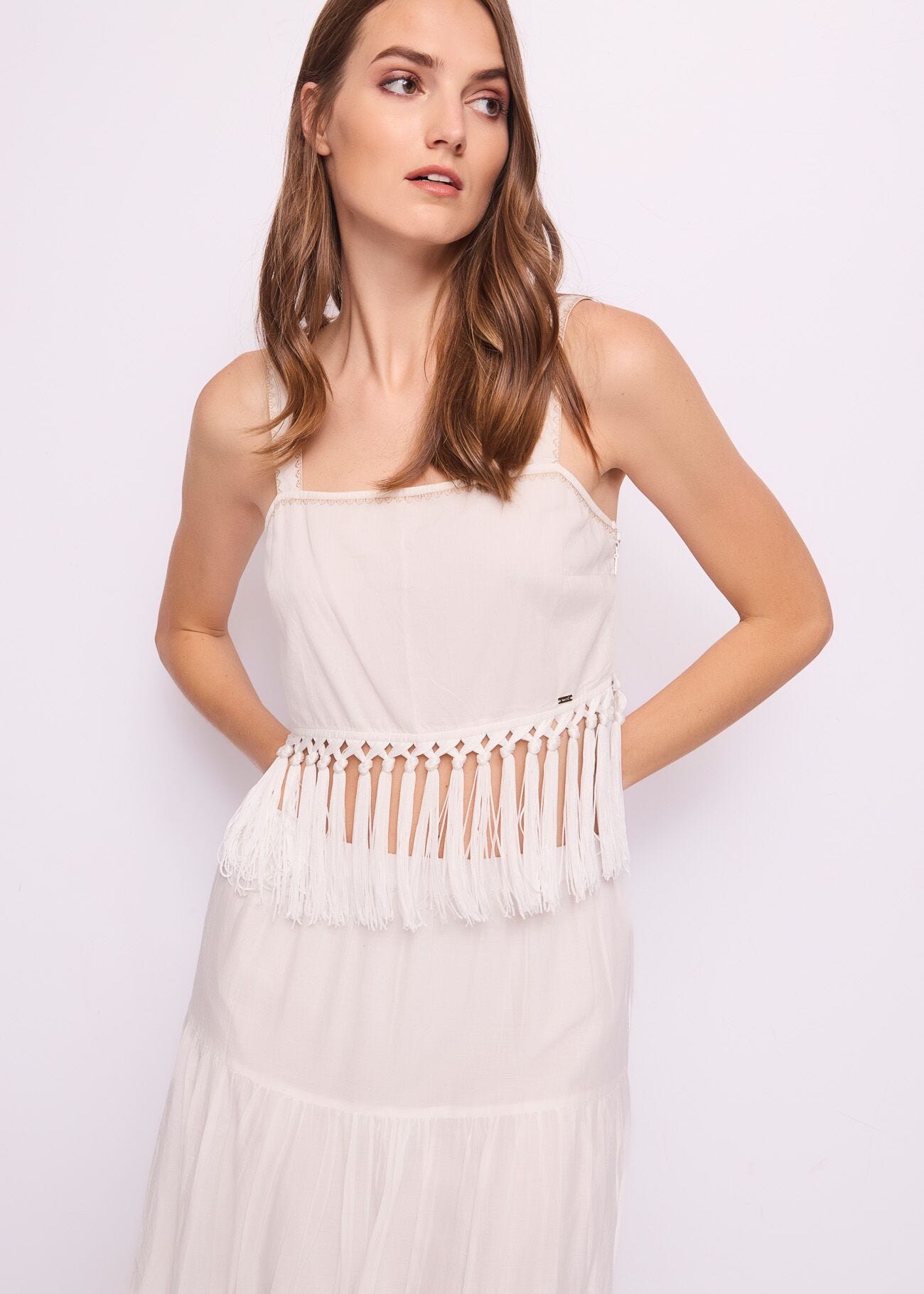 Women's white cotton top