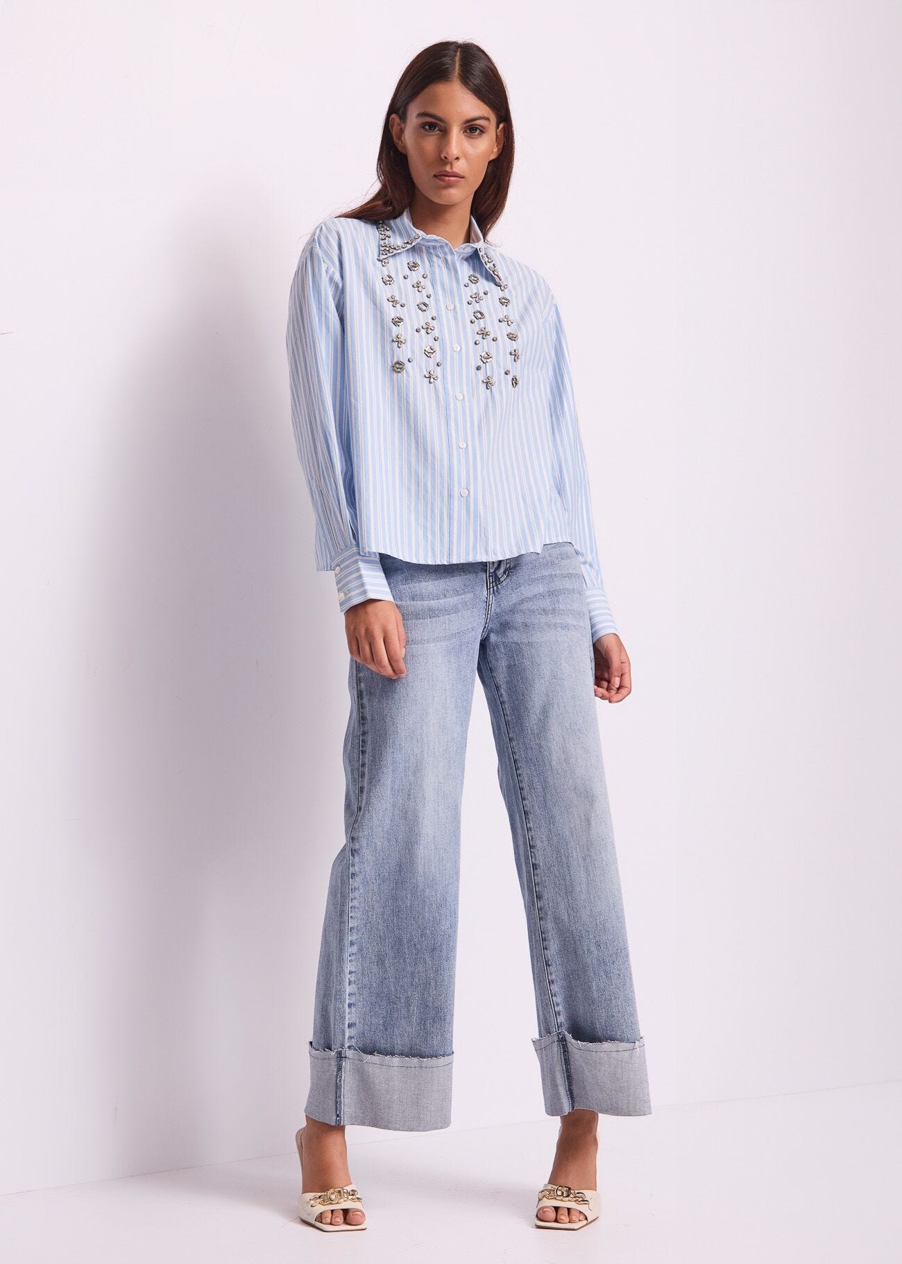 Camicia da donna con strass