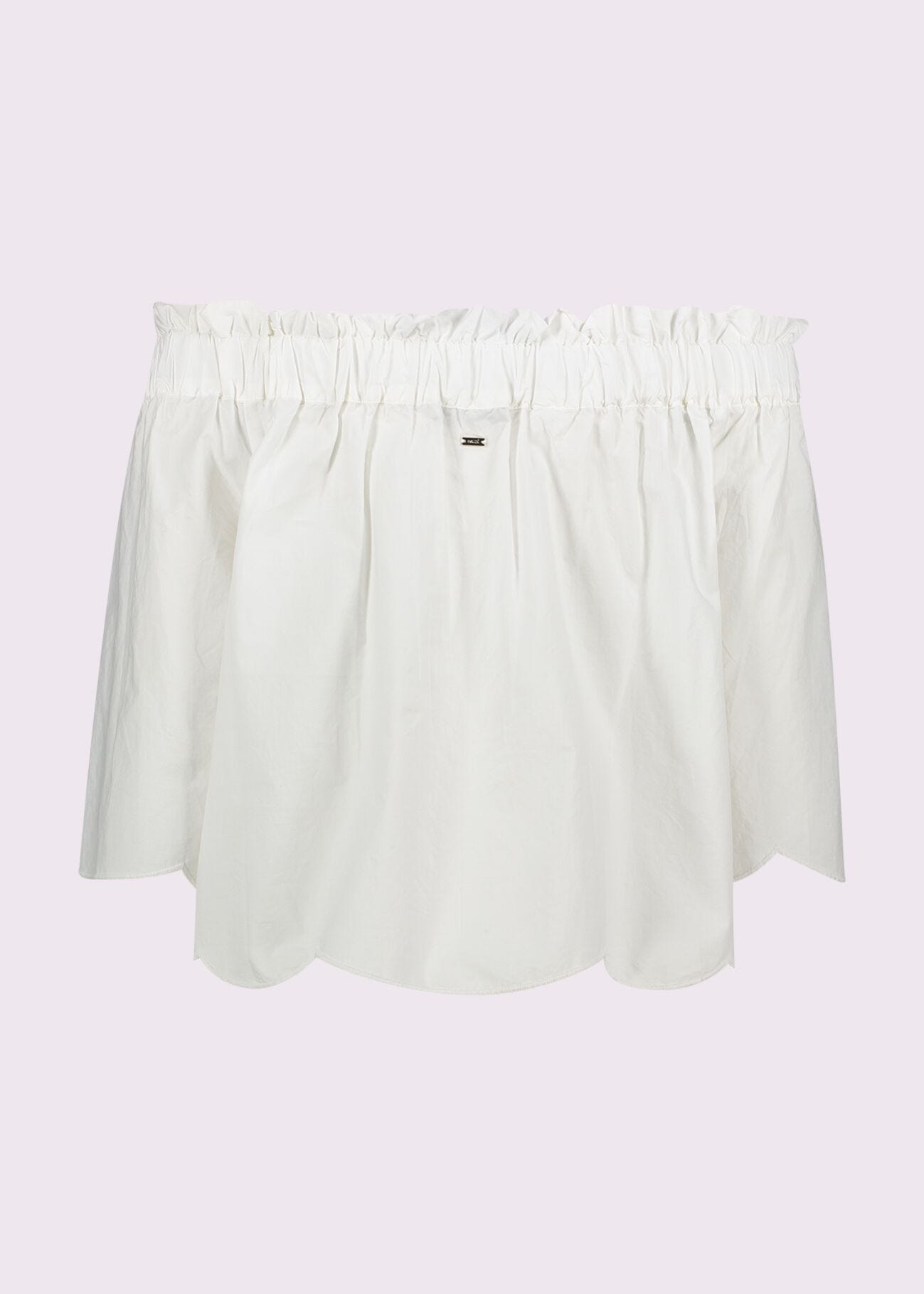 Women's white cotton top