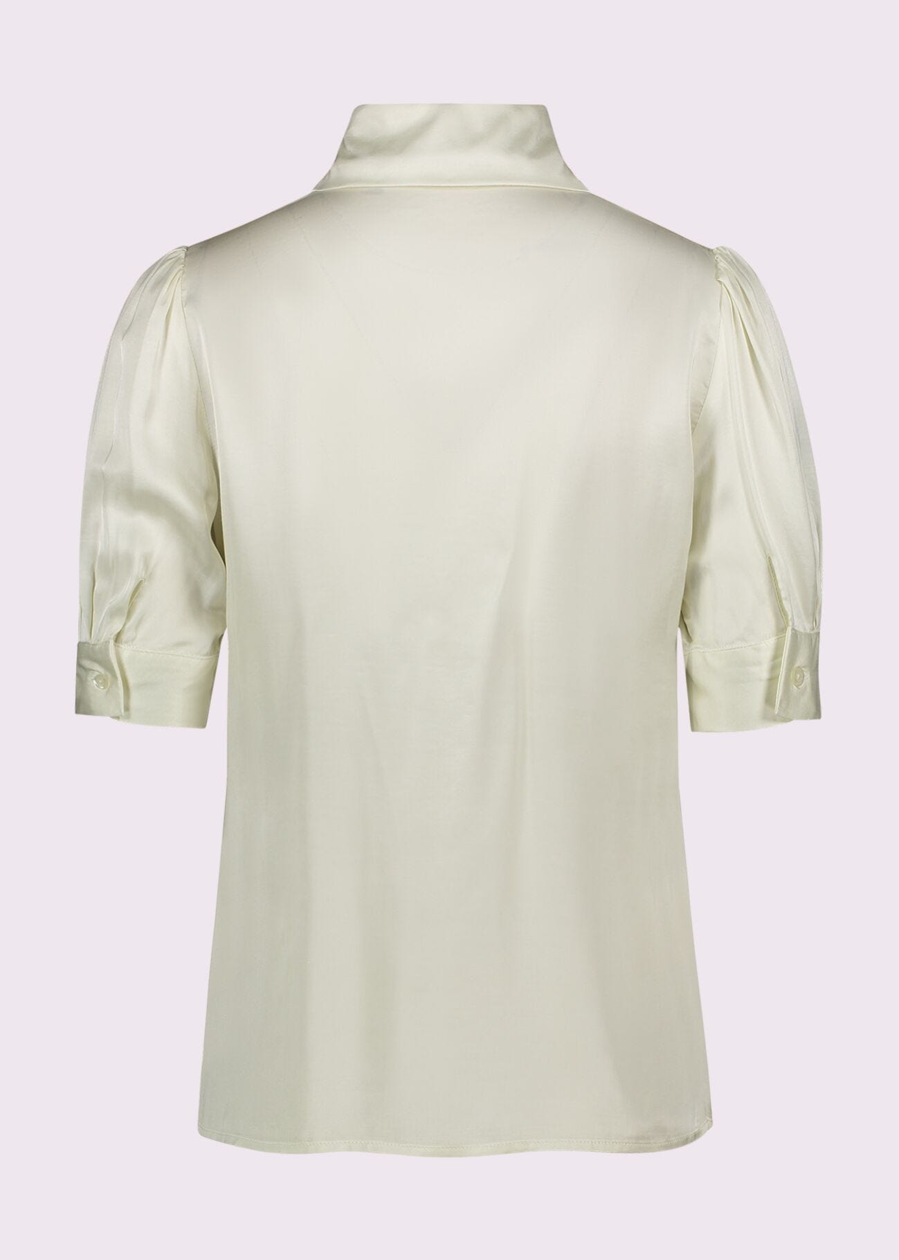 Chemise blanche en satin pour femme
