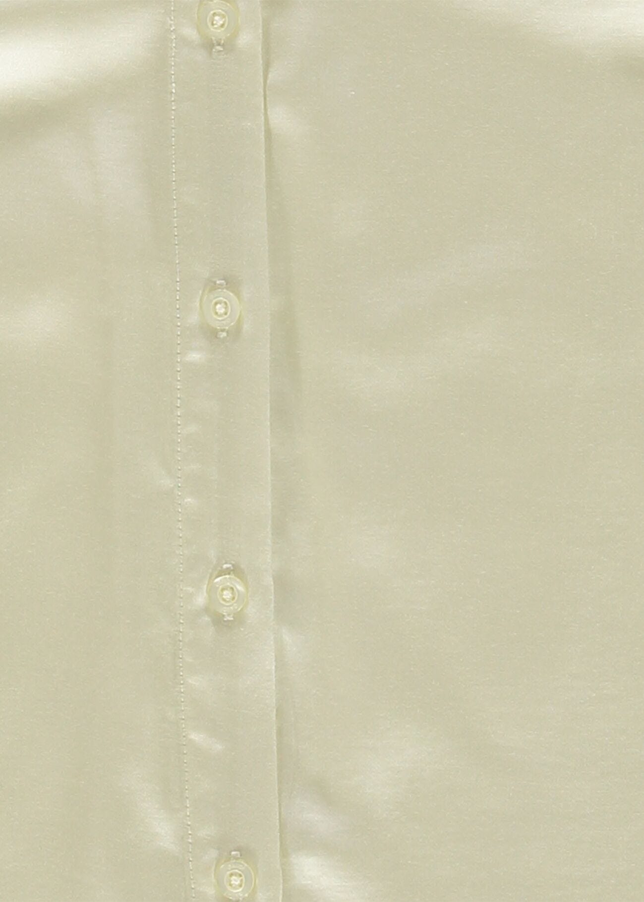 Chemise blanche en satin pour femme
